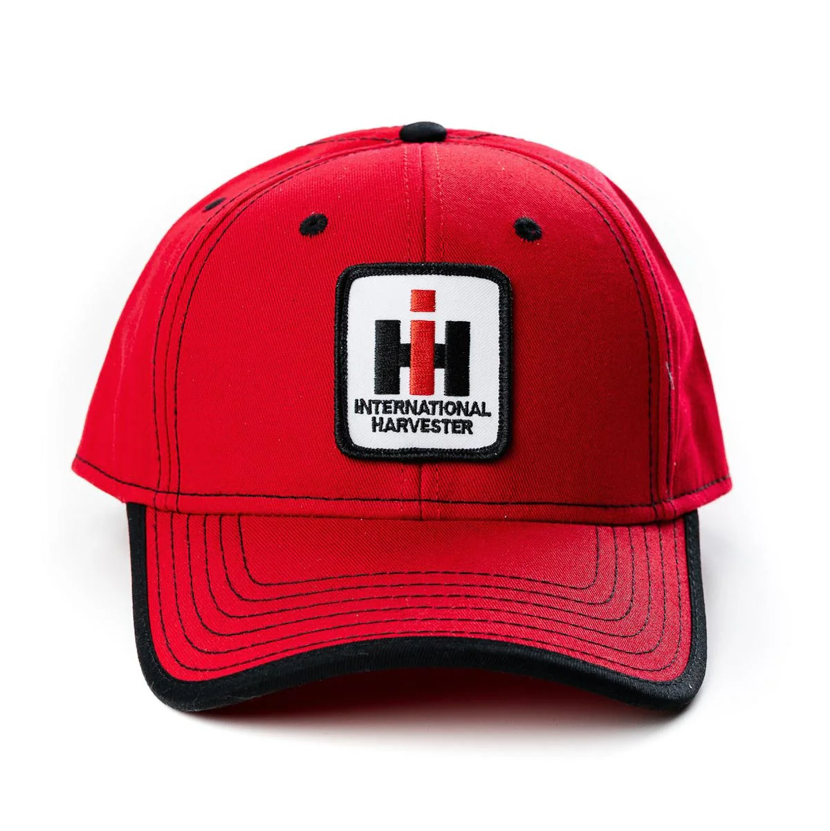 International Harvester Logo Patch Red Twill Cap - Image 2