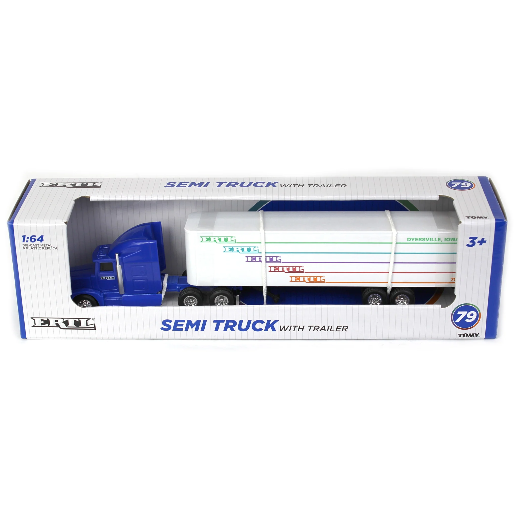 Retro Inspired Chase Unit ~ 1/64 ERTL '79' Semi & Trailer, 79 Years of ERTL, 1st in Series - Image 2