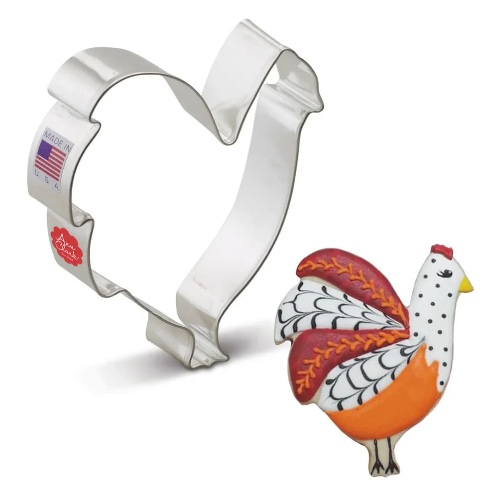 Rooster 4in Cookie Cutter - Image 2