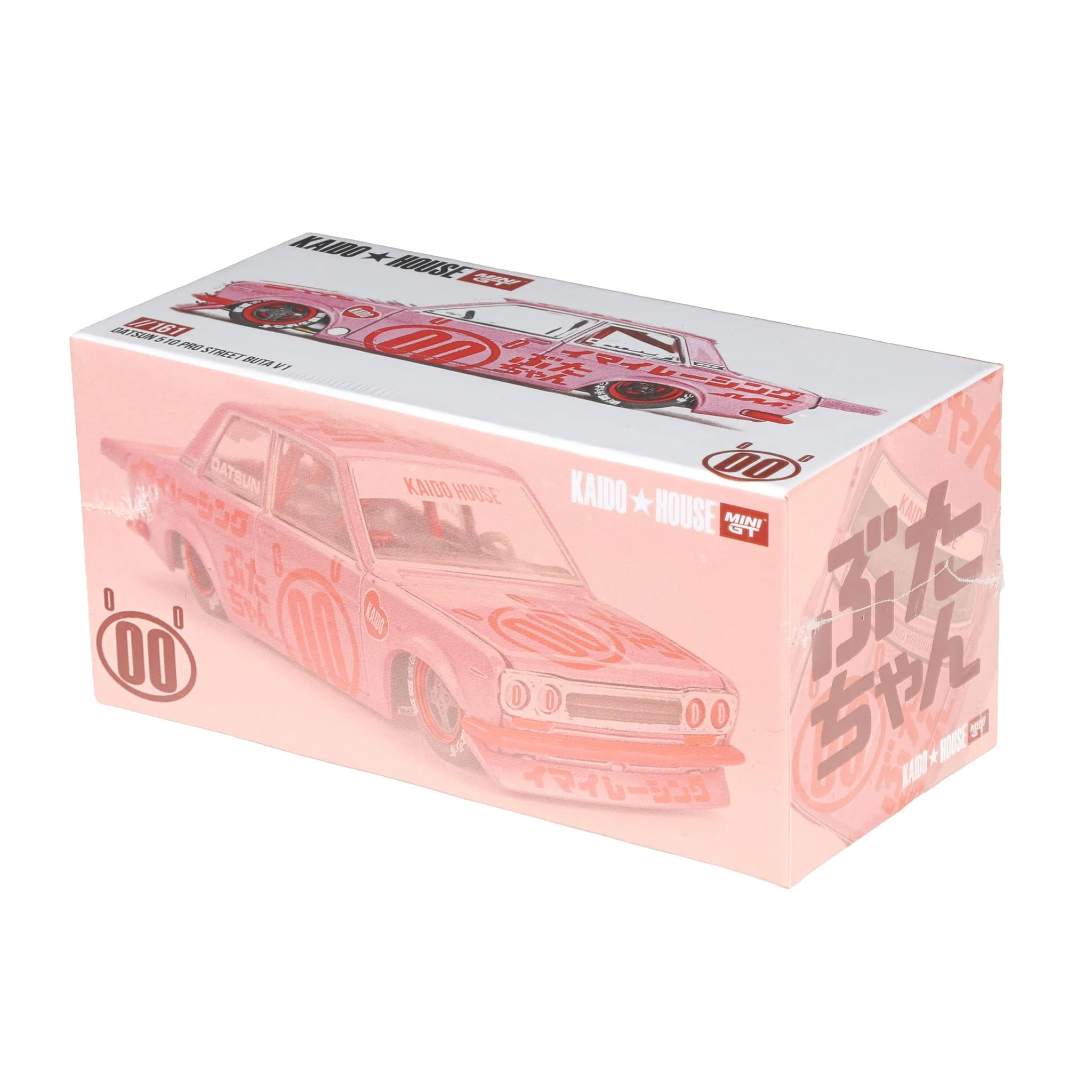 SEALED 1/64 Datsun 510 Pro Street Buta Z1, Pink, Kaido House x Mini GT - Chance for Raw Chase Unit - Image 4