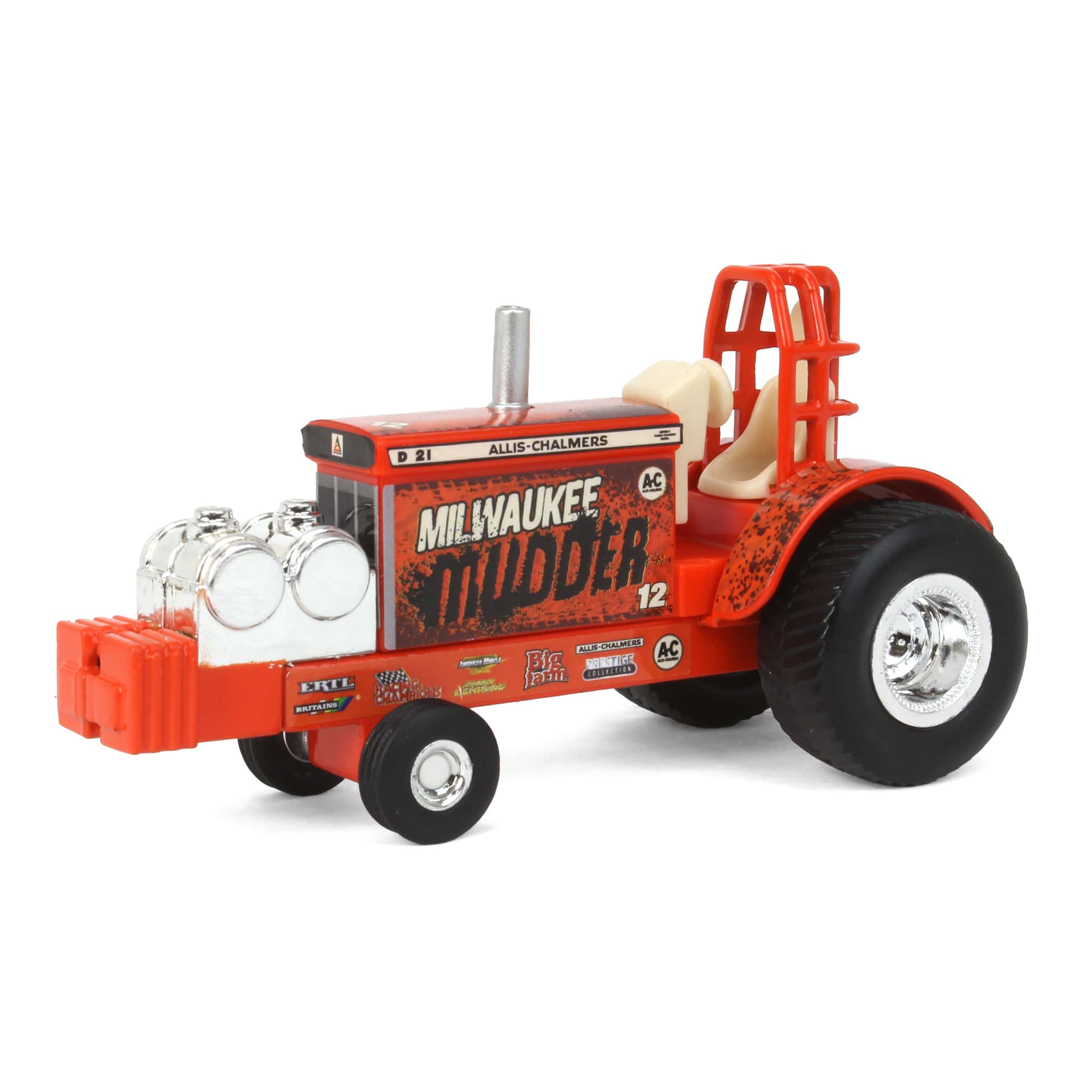 Sealed Case of 12 ~ 1/64 Allis Chalmers "Old Flame" & "Milwaukee Mudder" Pulling Tractors - Image 3