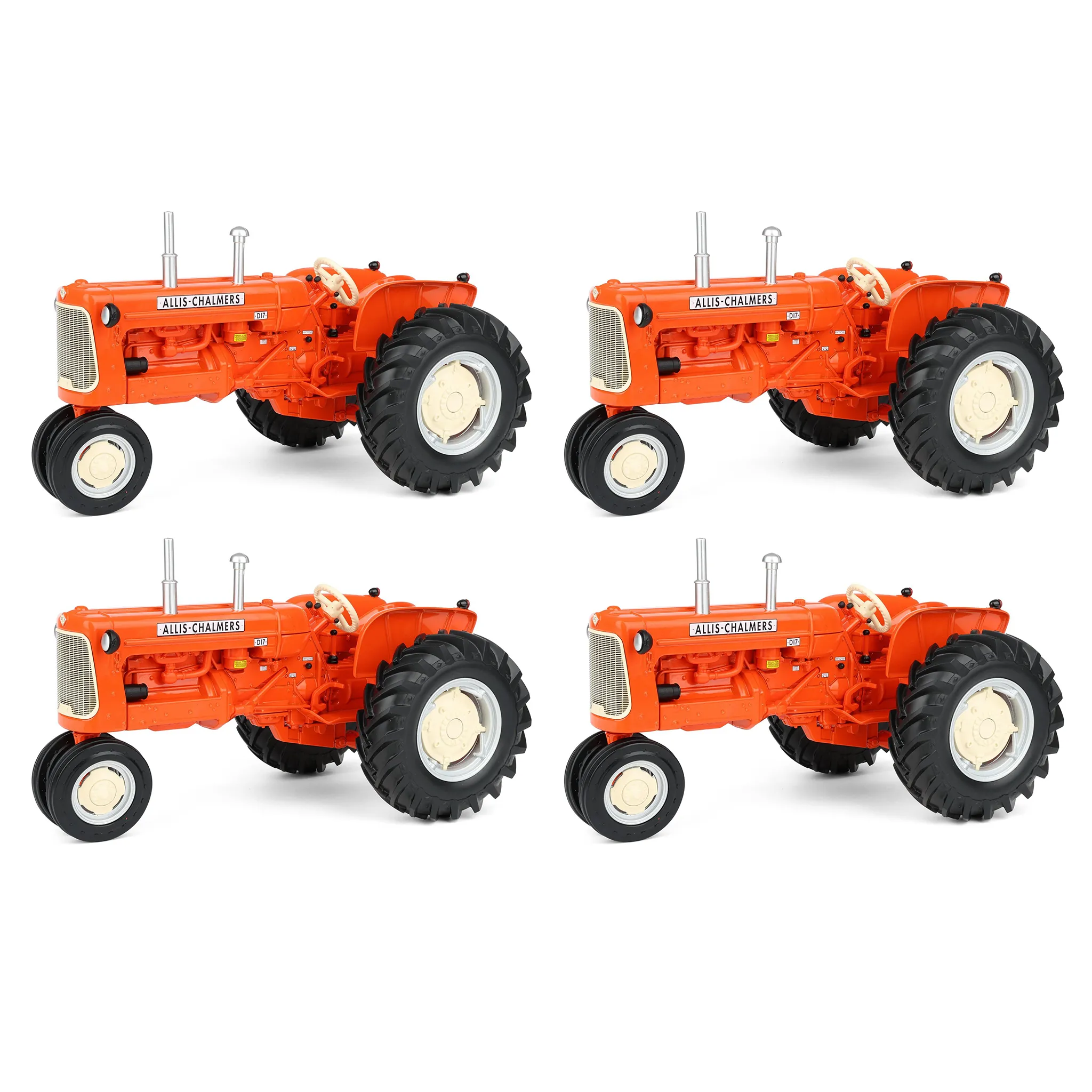 Sealed Case of 4 ~ 1/16 Allis Chalmers D-17 "Series 2" Tractor with Narrow Front, ERTL Prestige Collection