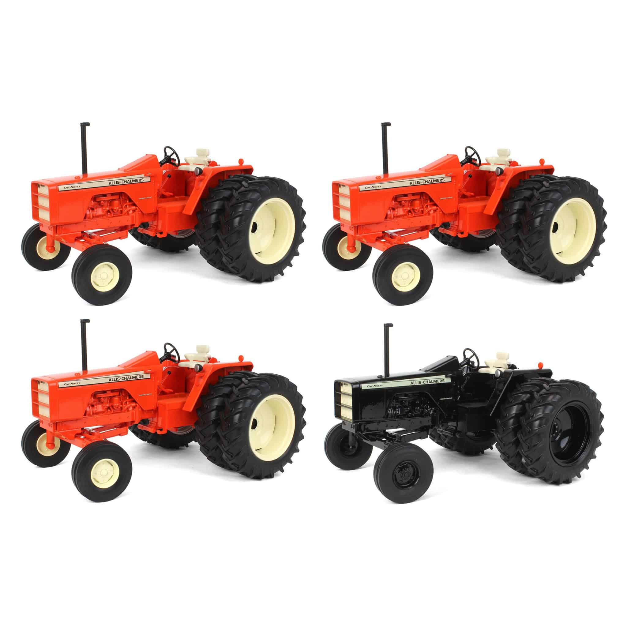 Sealed Case of 4 ~ 1/16 Allis Chalmers One-Ninety Tractor with Rear Duals by ERTL, 2023 National Farm Toy Museum