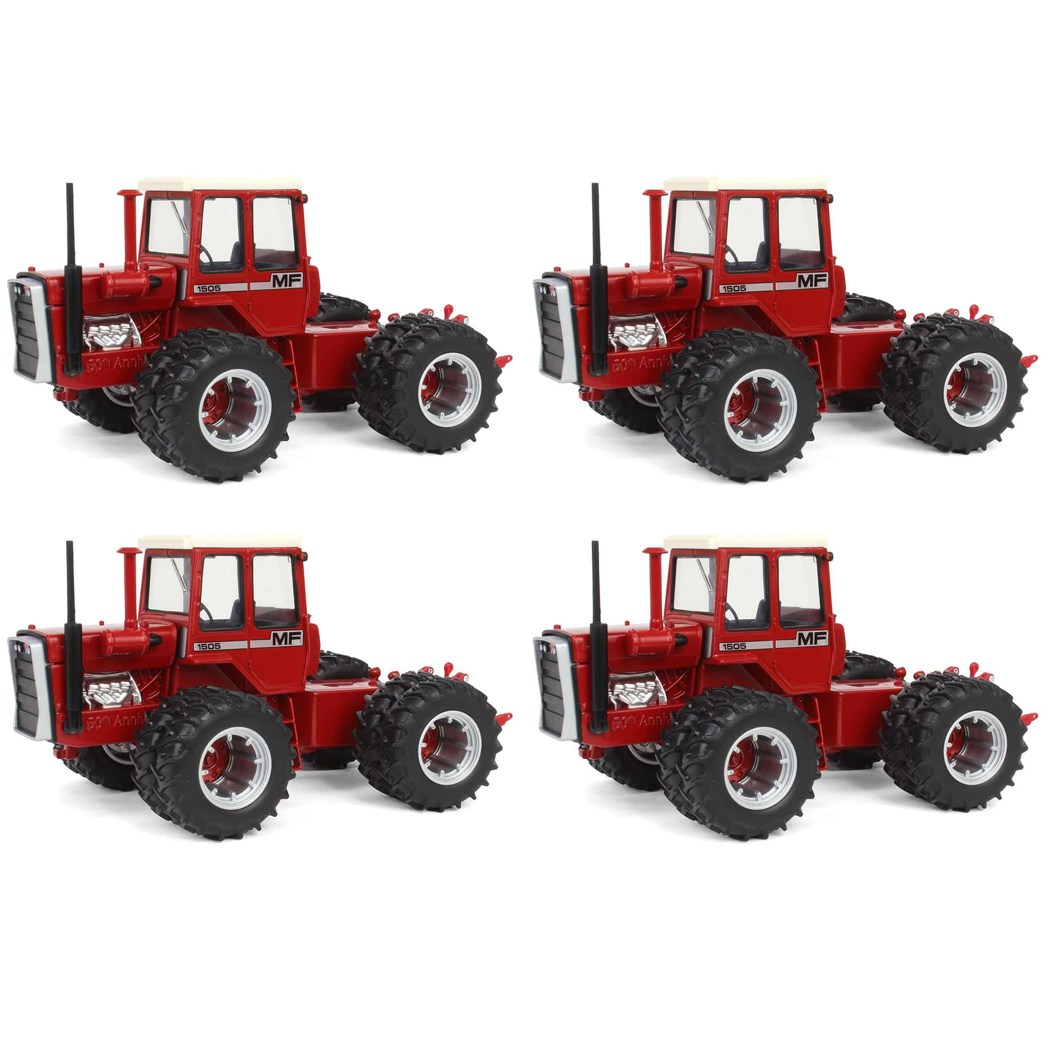 Sealed Case of 4 ~ 1/32 Massey Ferguson 1505 Tractor, 50th Anniversary Edition, ERTL Prestige Collection