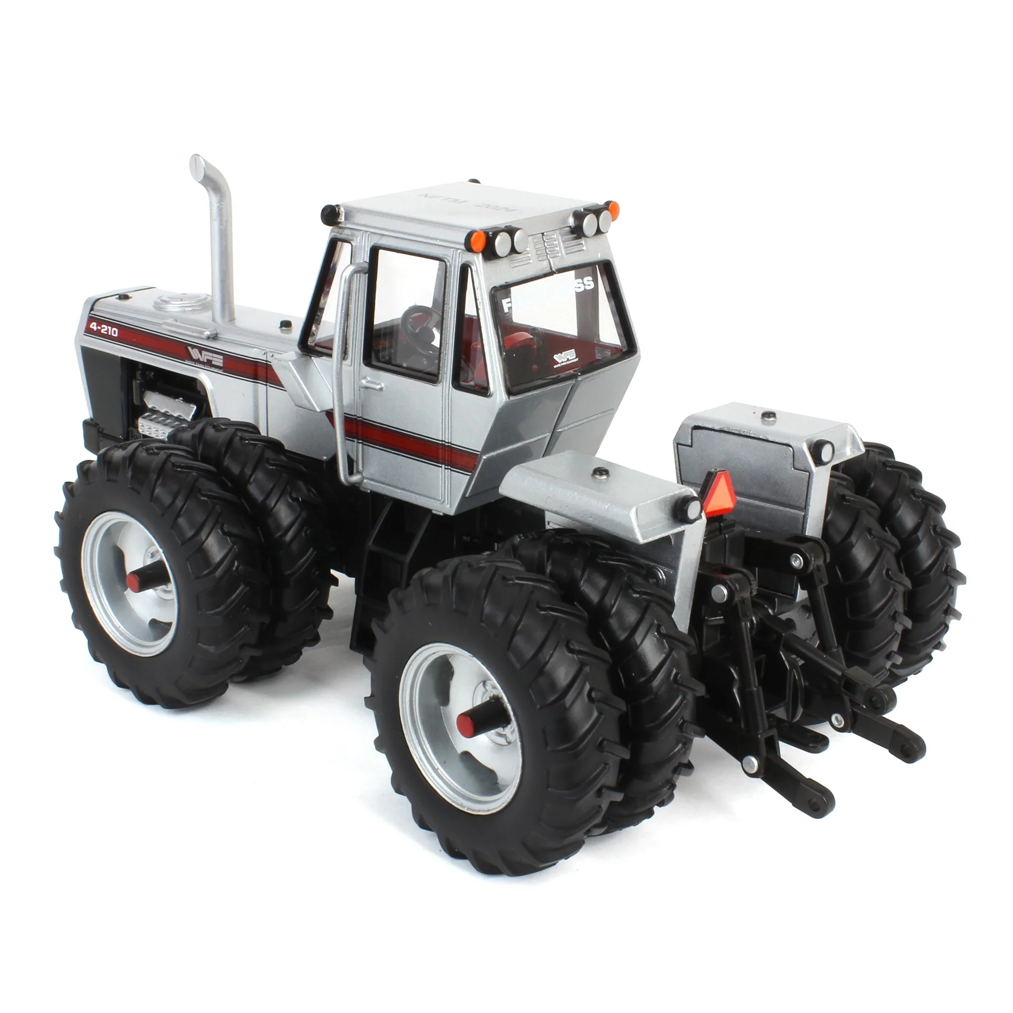 Sealed Case of 4 ~ 1/32 White 4-210 4WD Tractor with Duals by ERTL, 2024 National Farm Toy Museum Select Series - Image 4