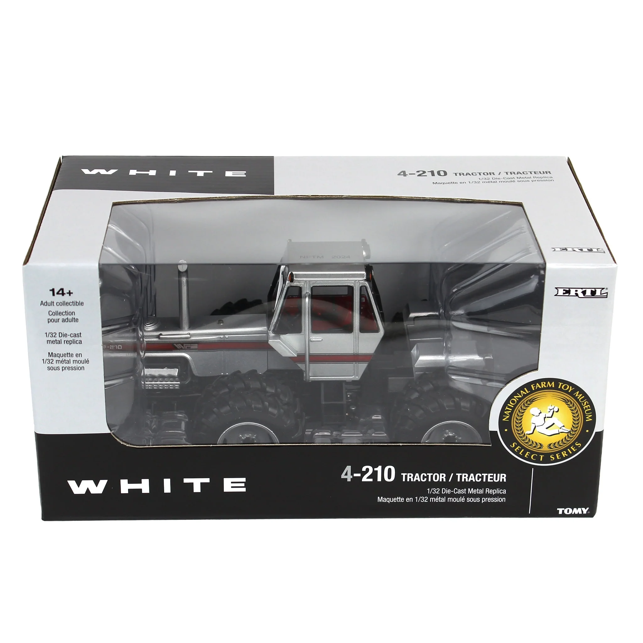Sealed Case of 4 ~ 1/32 White 4-210 4WD Tractor with Duals by ERTL, 2024 National Farm Toy Museum Select Series - Image 6