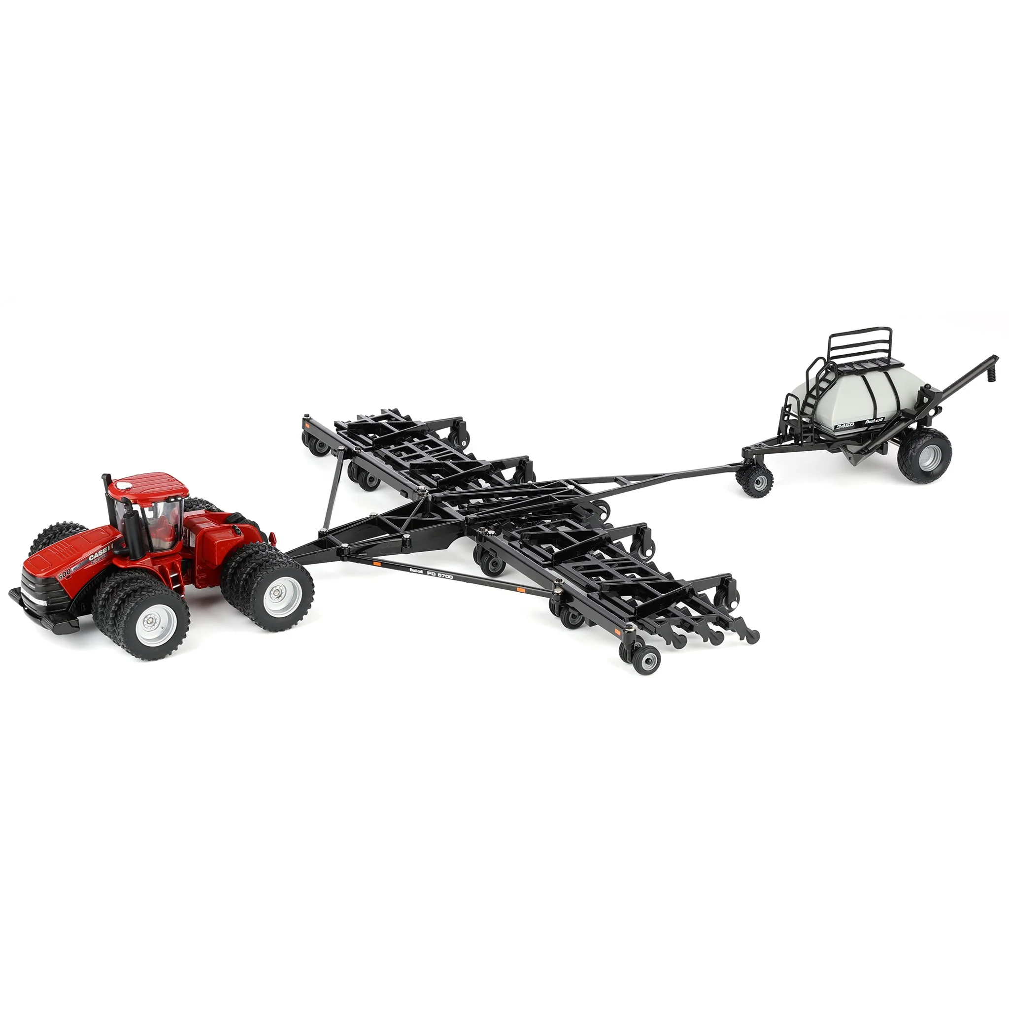 Set of 2 ~ 1/64 Case IH Steiger 600 HD Tractor with Flexi-Coil PD5700 Air Seeder & 3450 Cart, Outback Toys Exclusive - Image 2