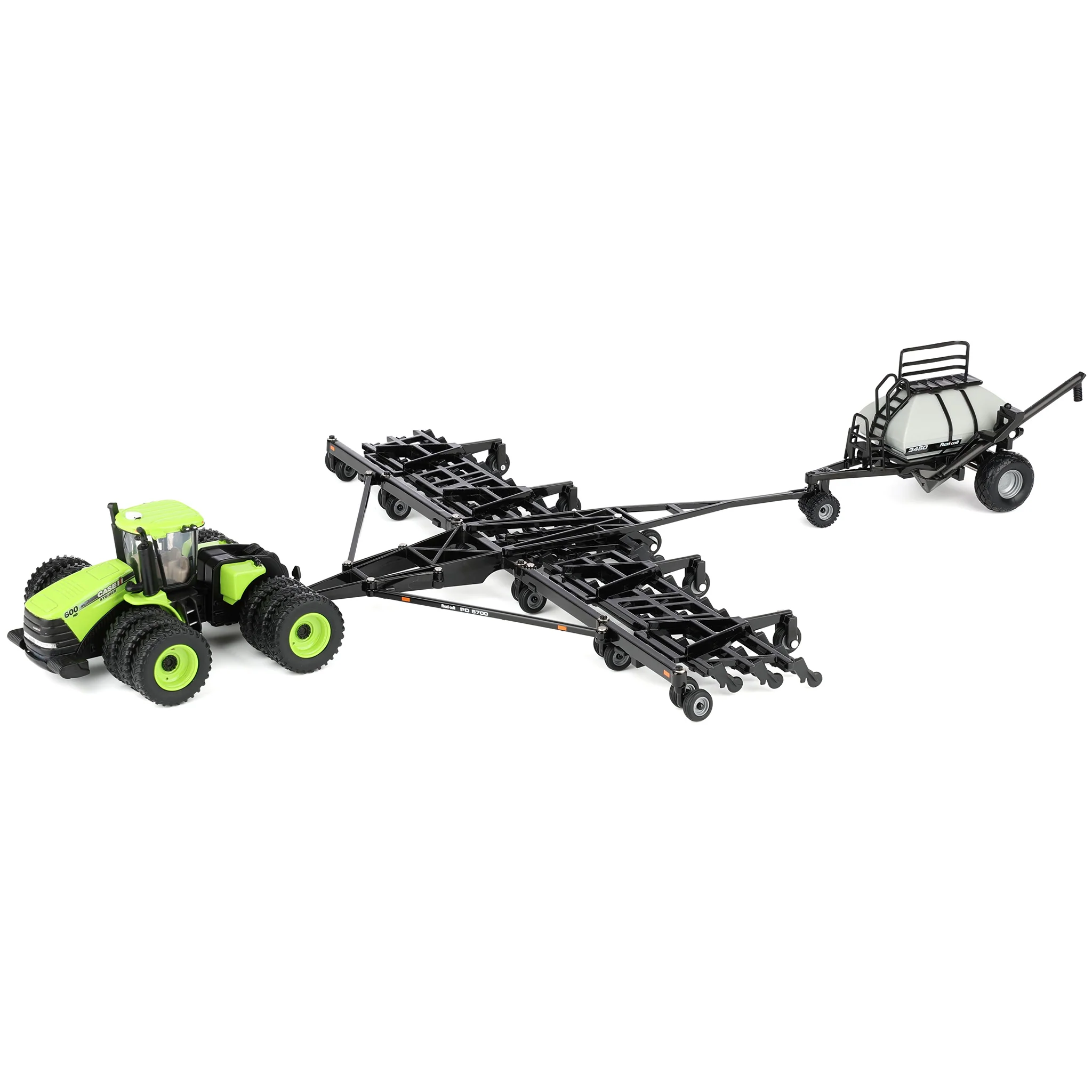 Set of 2 ~ 1/64 Case IH Steiger 600 HD Tractor with Flexi-Coil PD5700 Air Seeder & 3450 Cart, Outback Toys Exclusive - Image 3