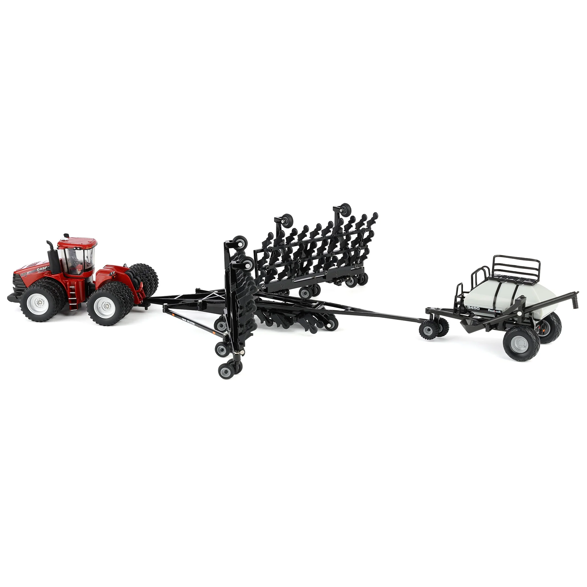 Set of 2 ~ 1/64 Case IH Steiger 600 HD Tractor with Flexi-Coil PD5700 Air Seeder & 3450 Cart, Outback Toys Exclusive - Image 6