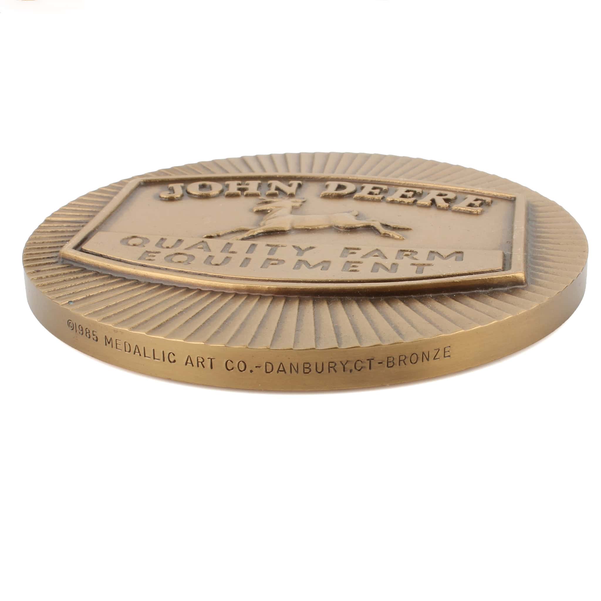 Set of 18 John Deere Calendar Medallions, 1983-2000 By Medallic Art Company - Image 3
