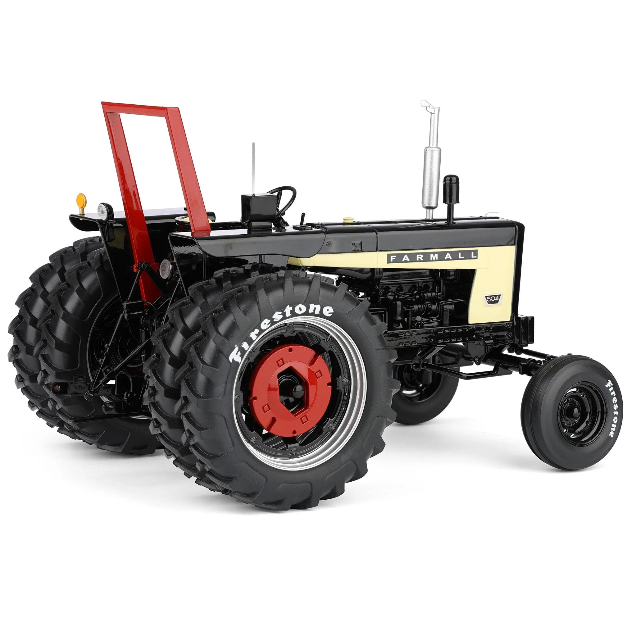 Black Chase Unit ~ 1/16 Farmall 504 Tractor with Firestone Tires & ROPS by SpecCast, 2nd in Outback Toys Exclusive 20th Century Series - Image 3