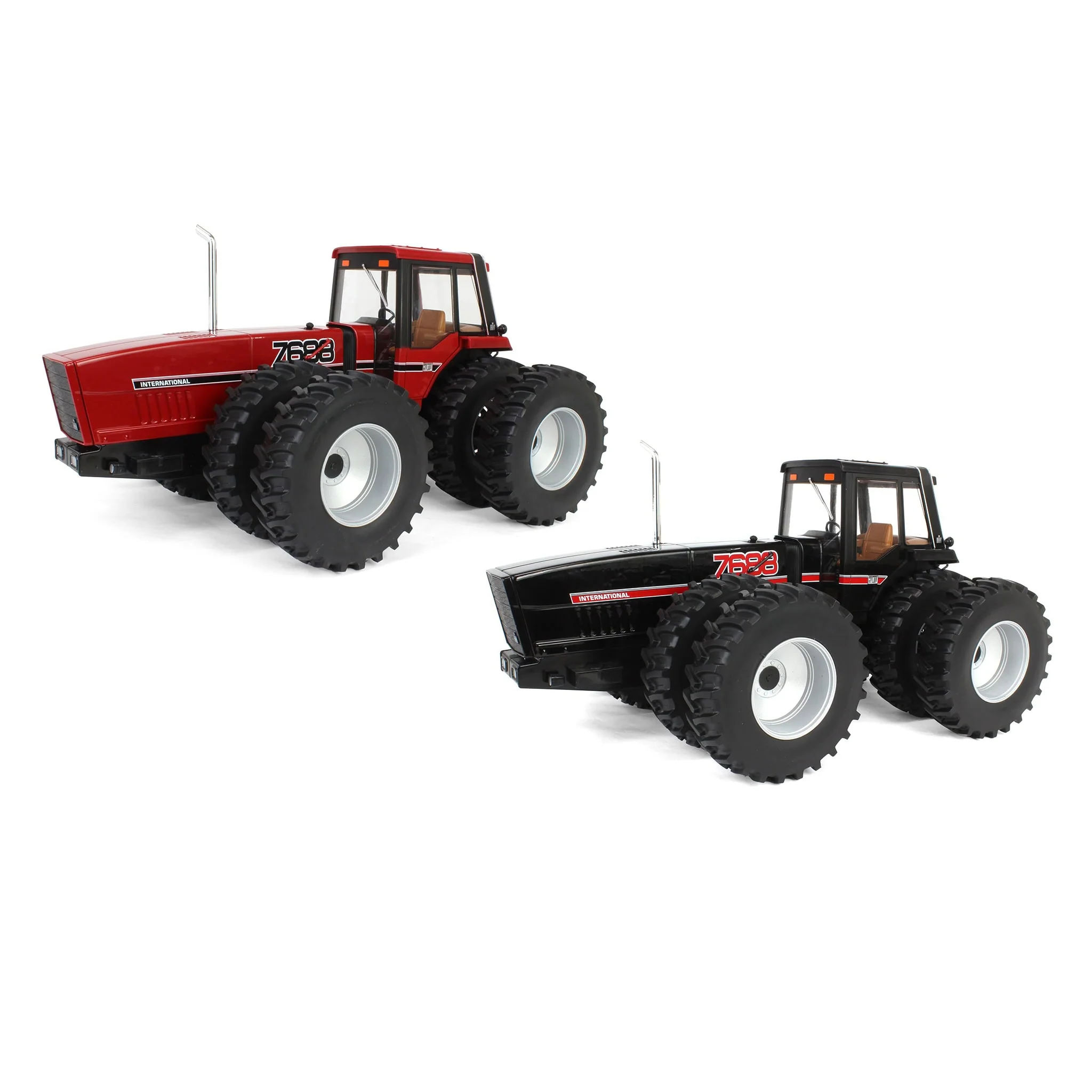 Set of 2 ~ 1/16 International 7688 Super 70 Series 2+2 Tractors, 3rd in Outback Toys Exclusive Power Series, ERTL Prestige