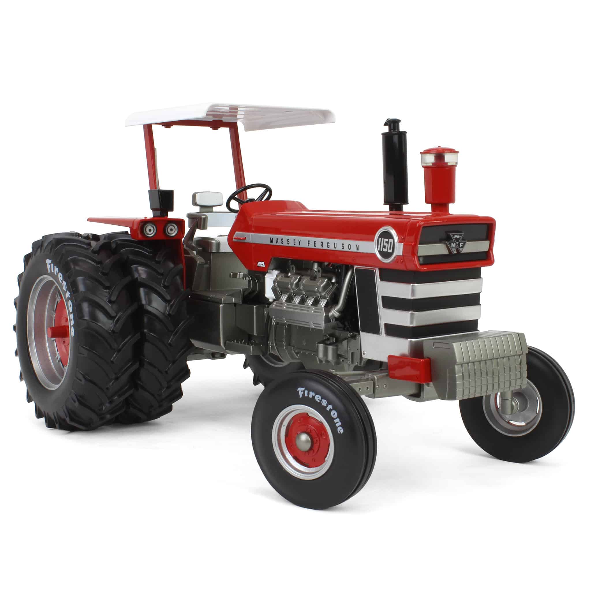 Set of 2 ~ 1/16 Massey Ferguson 1150 Tractors with Firestone Tires by SpecCast, 1st in Outback Toys Exclusive 20th Century Series - Image 2