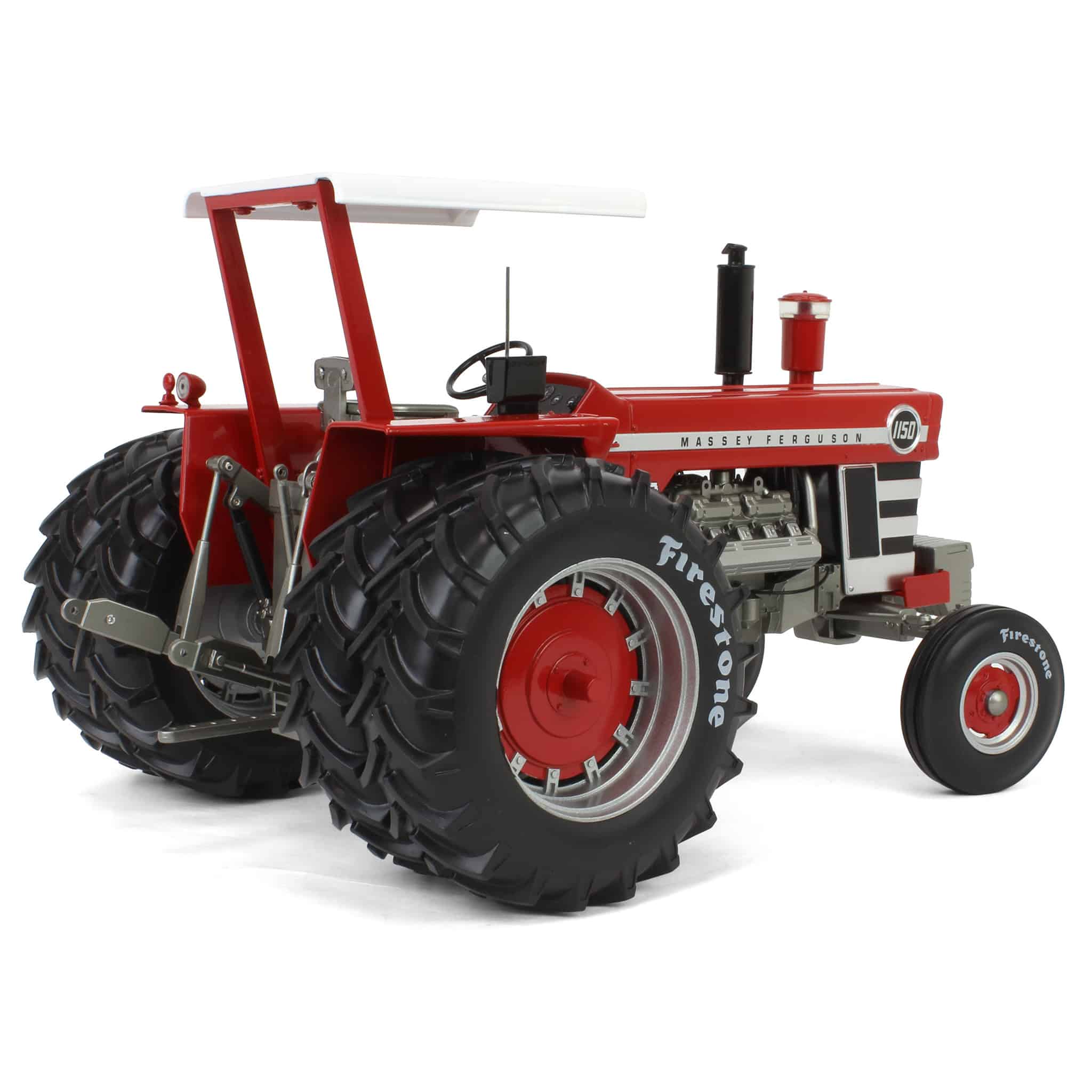 Set of 2 ~ 1/16 Massey Ferguson 1150 Tractors with Firestone Tires by SpecCast, 1st in Outback Toys Exclusive 20th Century Series - Image 4