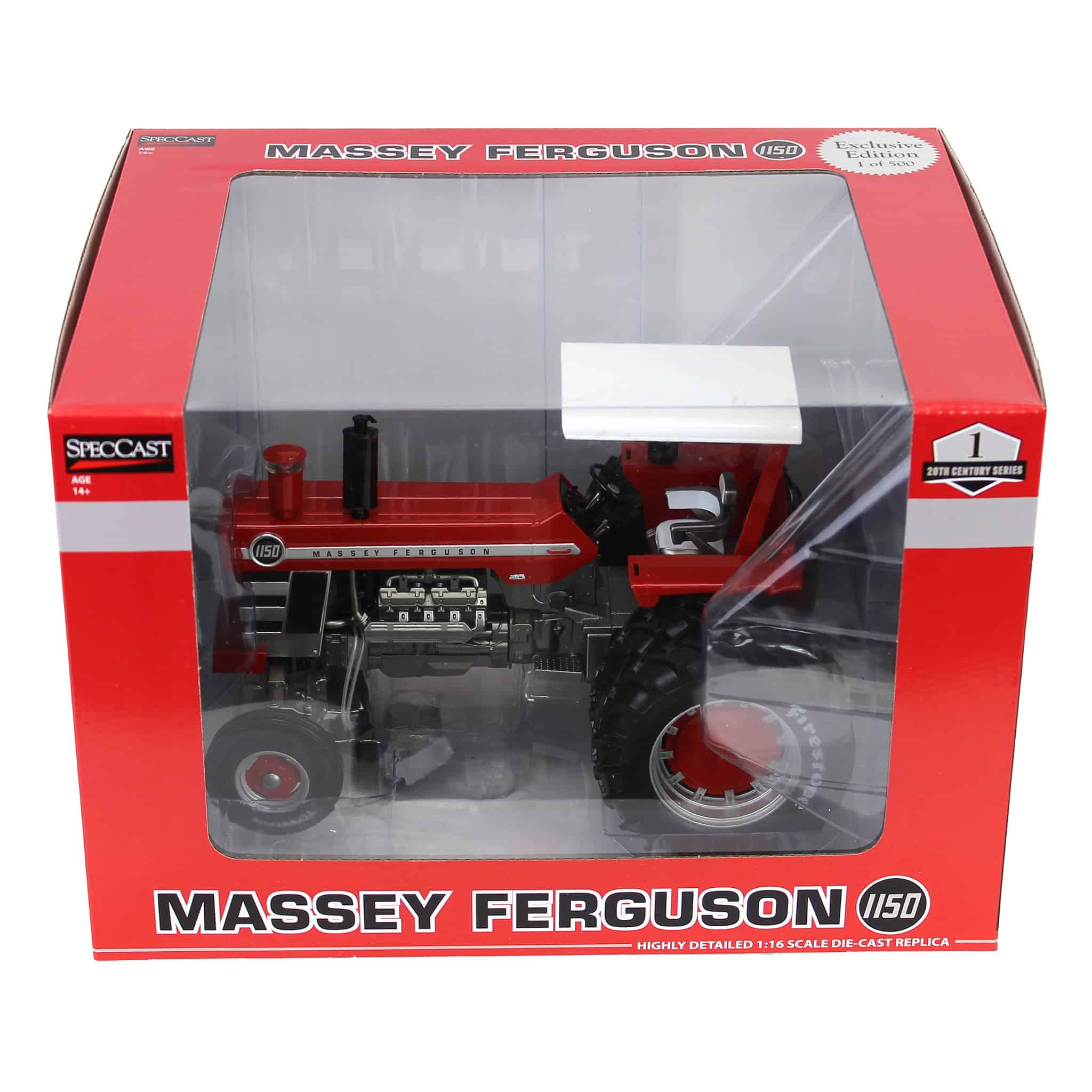 Set of 2 ~ 1/16 Massey Ferguson 1150 Tractors with Firestone Tires by SpecCast, 1st in Outback Toys Exclusive 20th Century Series - Image 6