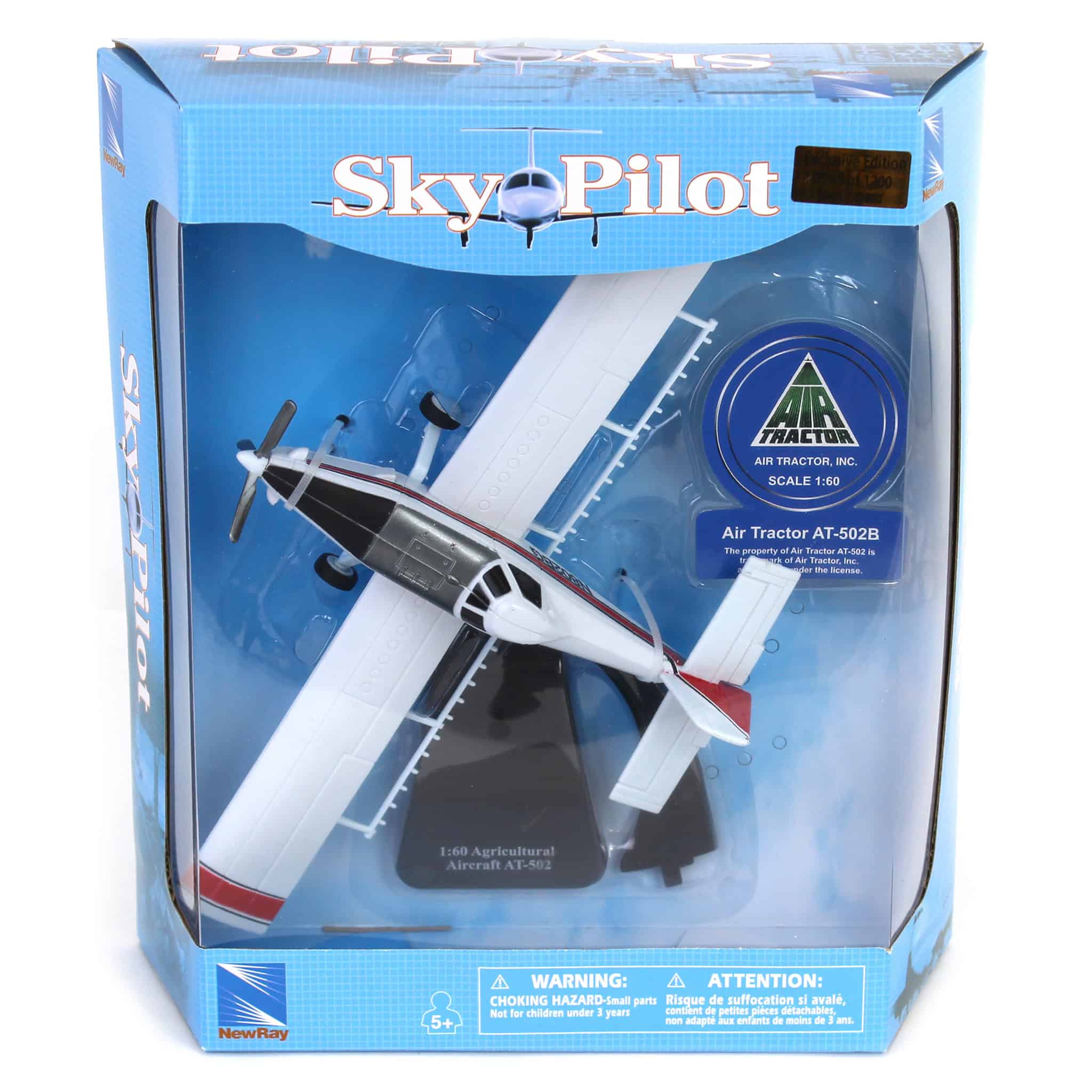 Set of 2 ~ 1/60 Air Tractor AT-502B Ag Spray Airplane Crop Dusters by New Ray, Outback Toys Exclusive - Image 5