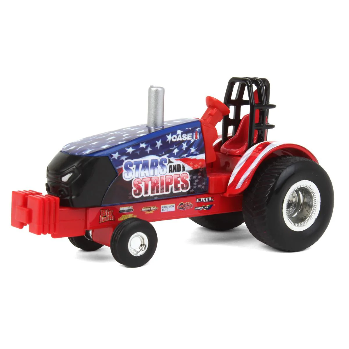 Set of 2 ~ 1/64 Case IH "Stars & Stripes" & "Full Pull" Magnum Pulling Tractors - Image 4