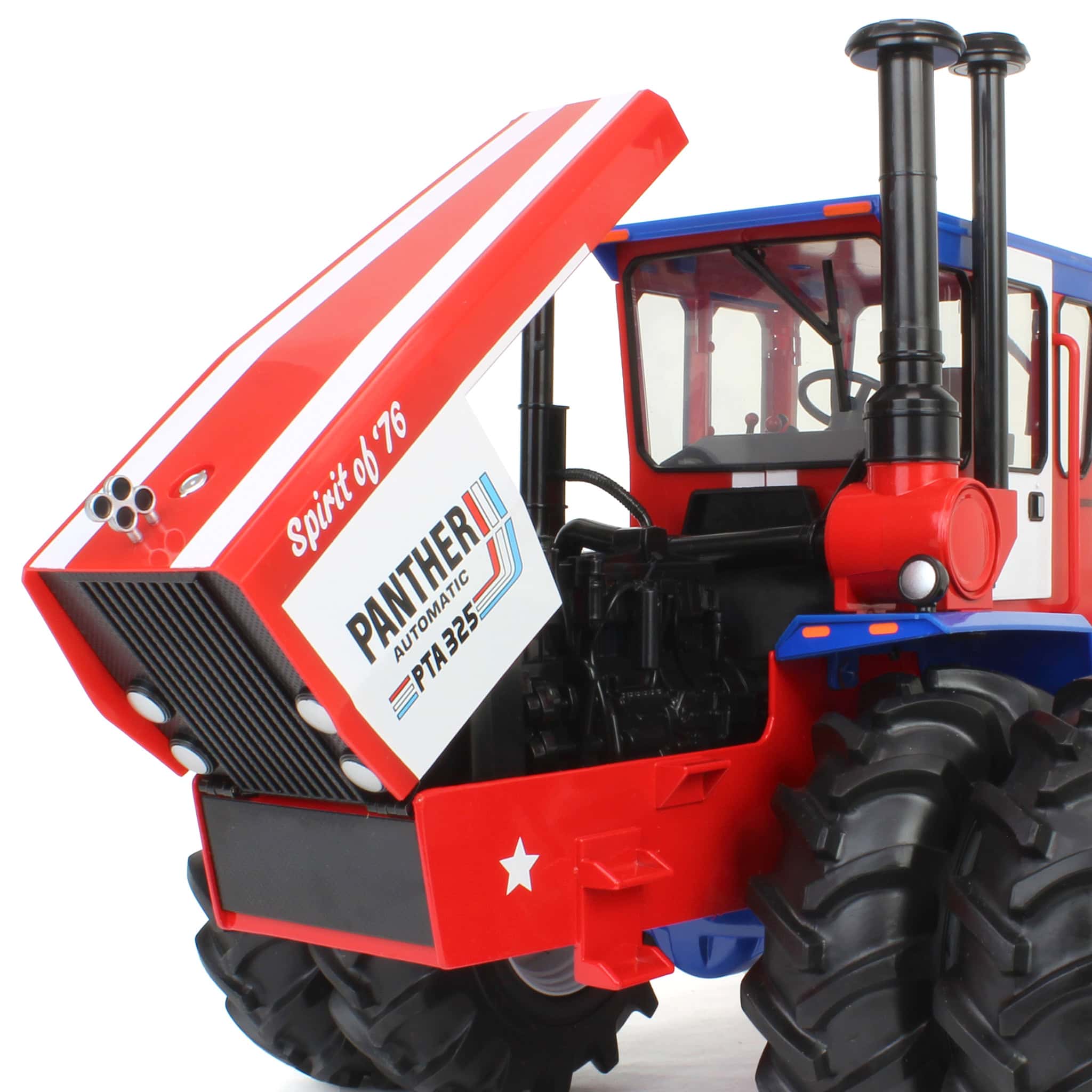 Set of 2 Steiger 4WD Tractors ~ PTA 325 "Spirit of '76" Stars & Stripes + CA325 Industrial Yellow - Image 8