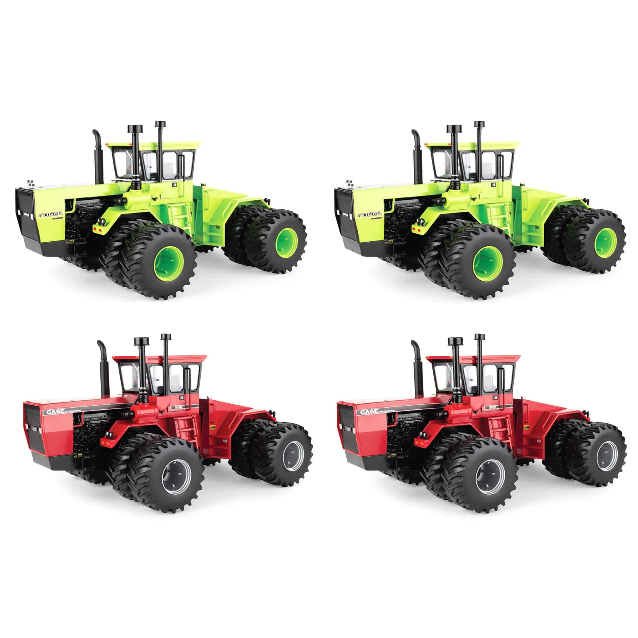 Set of (4) 1/16 ERTL Prestige Select #2 Tractors: Steiger Tiger IV KP-525 & Case International 9190