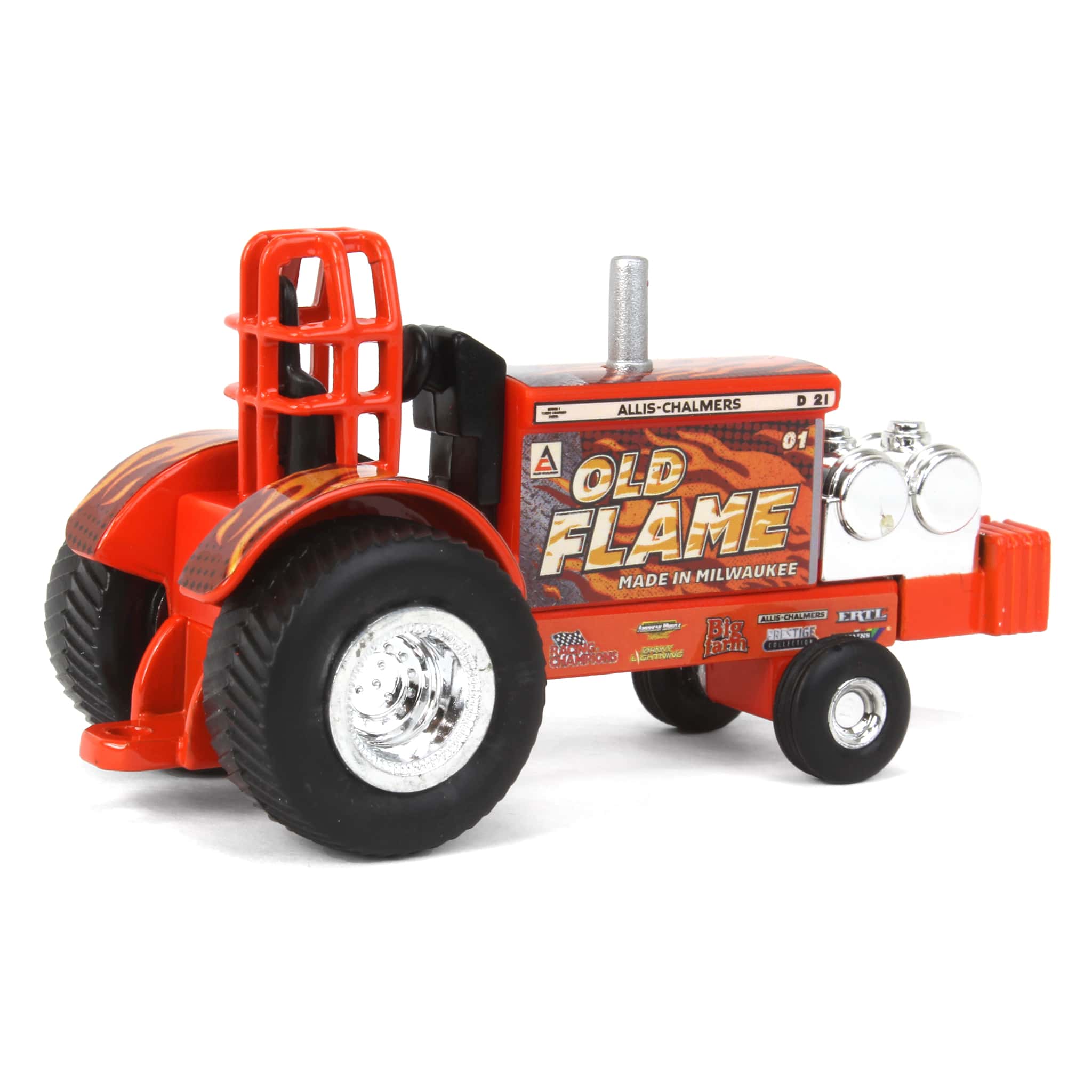 Set of 4 ~ 1/64 Allis Chalmers "Old Flame" & "Milwaukee Mudder" Pulling Tractors - Image 6
