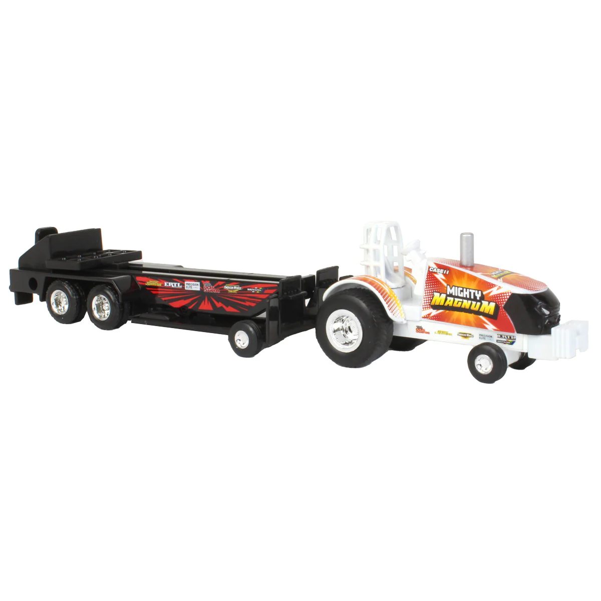 Set of 4 ~ 1/64 Case IH & New Holland Pulling Tractors with Pulling Sleds - Image 5
