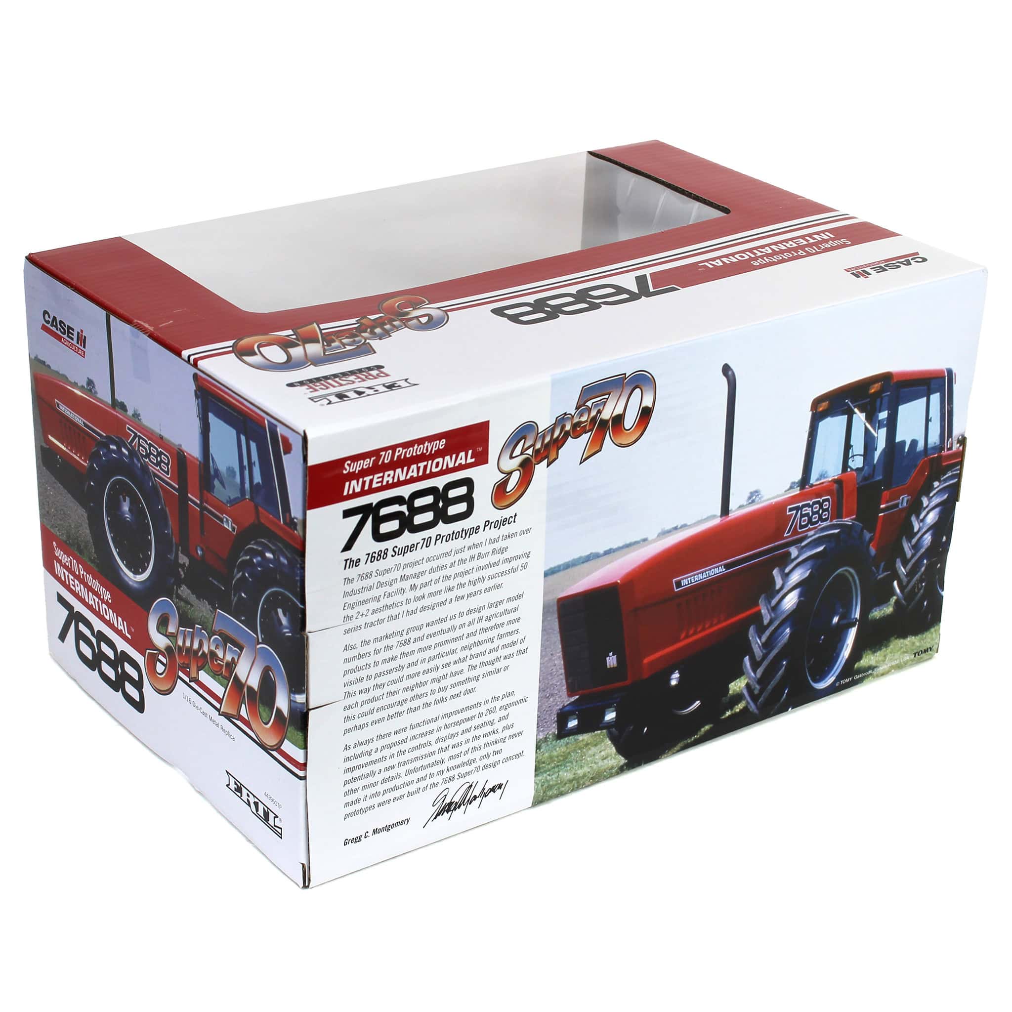 Set of 3 Chrome Units ~ 1/16 International 7688 Super 70 Series 2+2 Tractors, 3rd in Outback Toys Exclusive Power Series, ERTL Prestige - Image 5