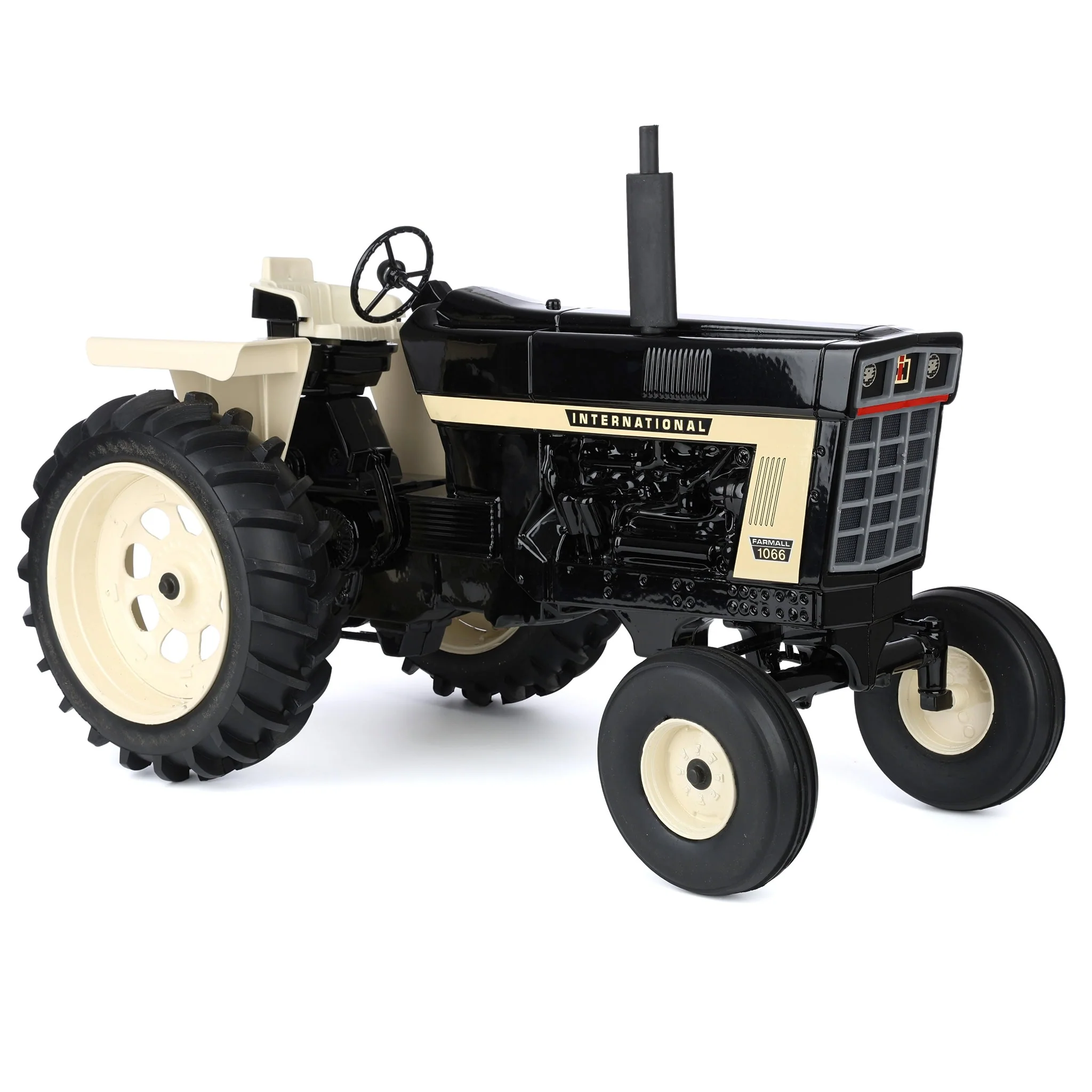 Signed by Joe Ertl ~ 1/8 International 1066 Tractor with Wide Front & Rear Fenders, Black Version, Made in the USA - Image 2