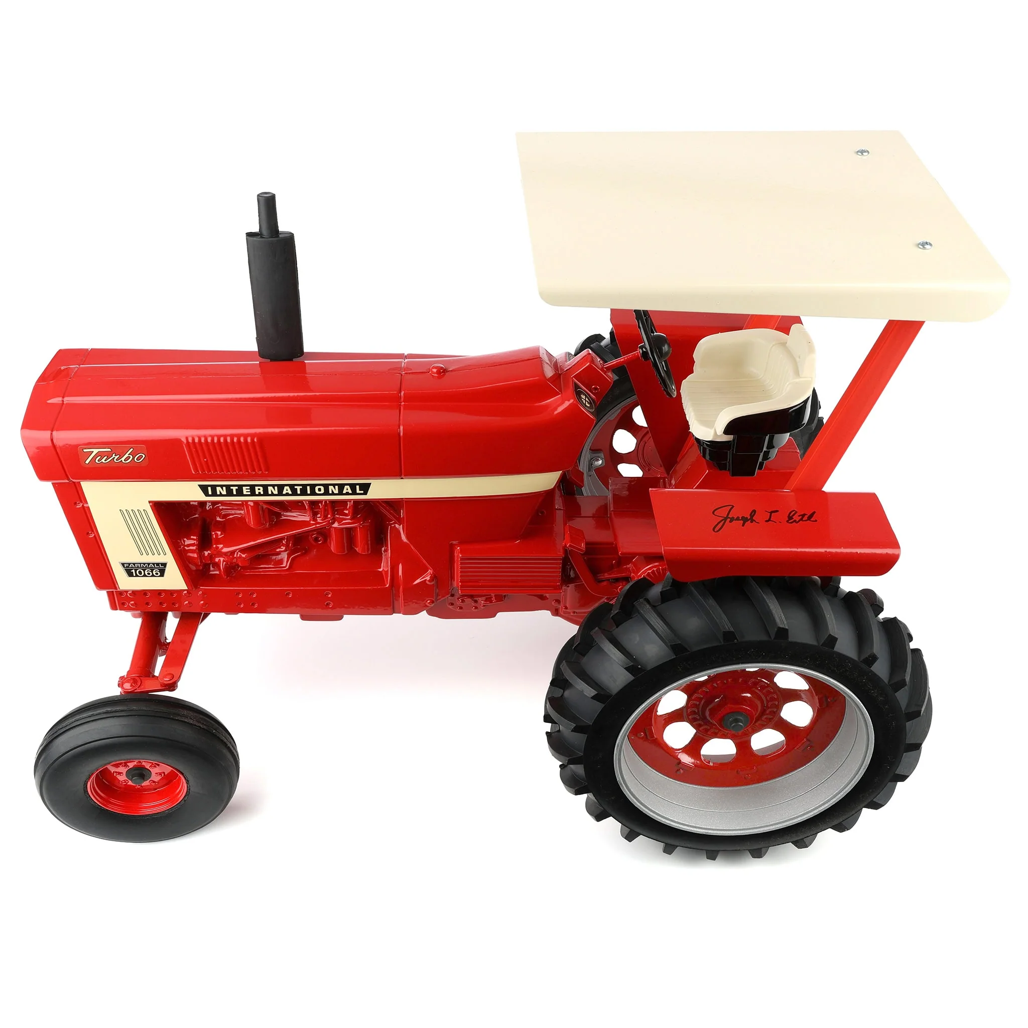 Signed by Joe Ertl ~ 1/8 International 1066 Tractor with Wide Front, Rollbar & Canopy, Made in the USA - Image 5