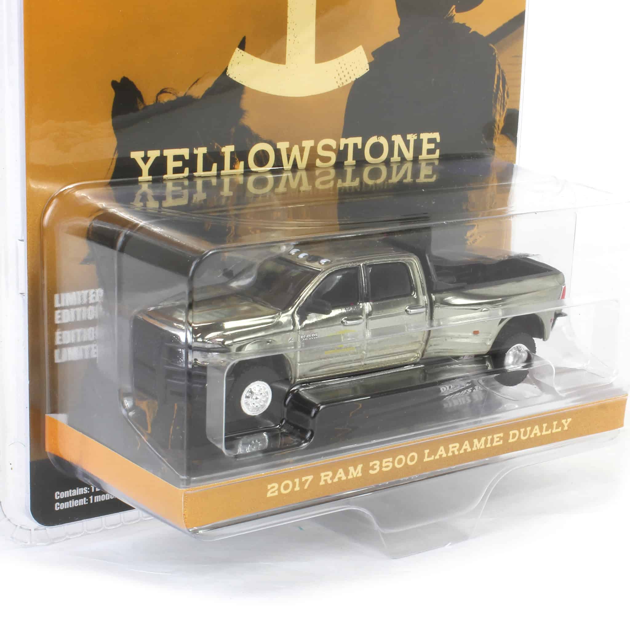Silver Color Chrome Chase ~ 1/64 2017 Ram 3500 Laramie Dually, Yellowstone Dutton Ranch - Image 2