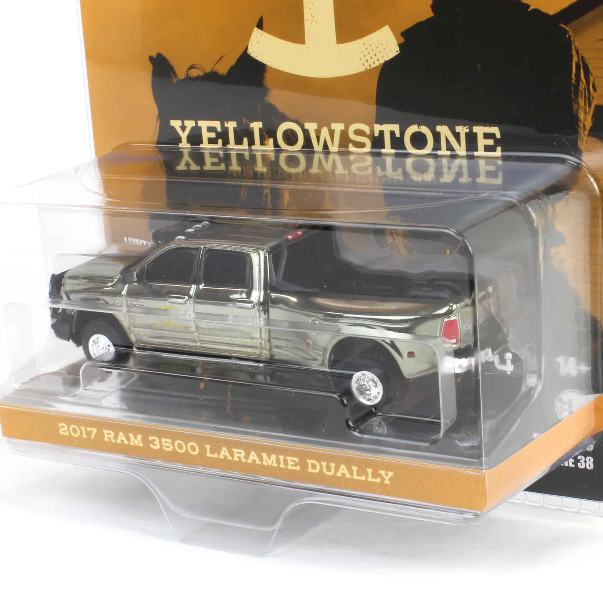 Silver Color Chrome Chase ~ 1/64 2017 Ram 3500 Laramie Dually, Yellowstone Dutton Ranch - Image 3