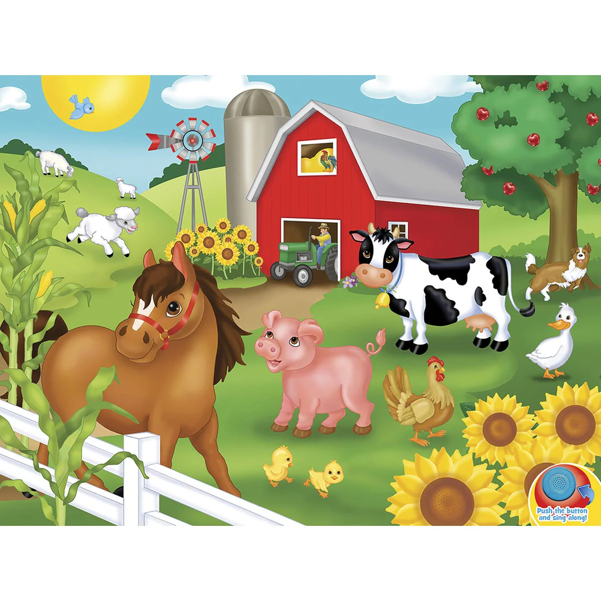 SING-A-LONG Sound 24pc Floor Puzzle "Old McDonald" - Image 2