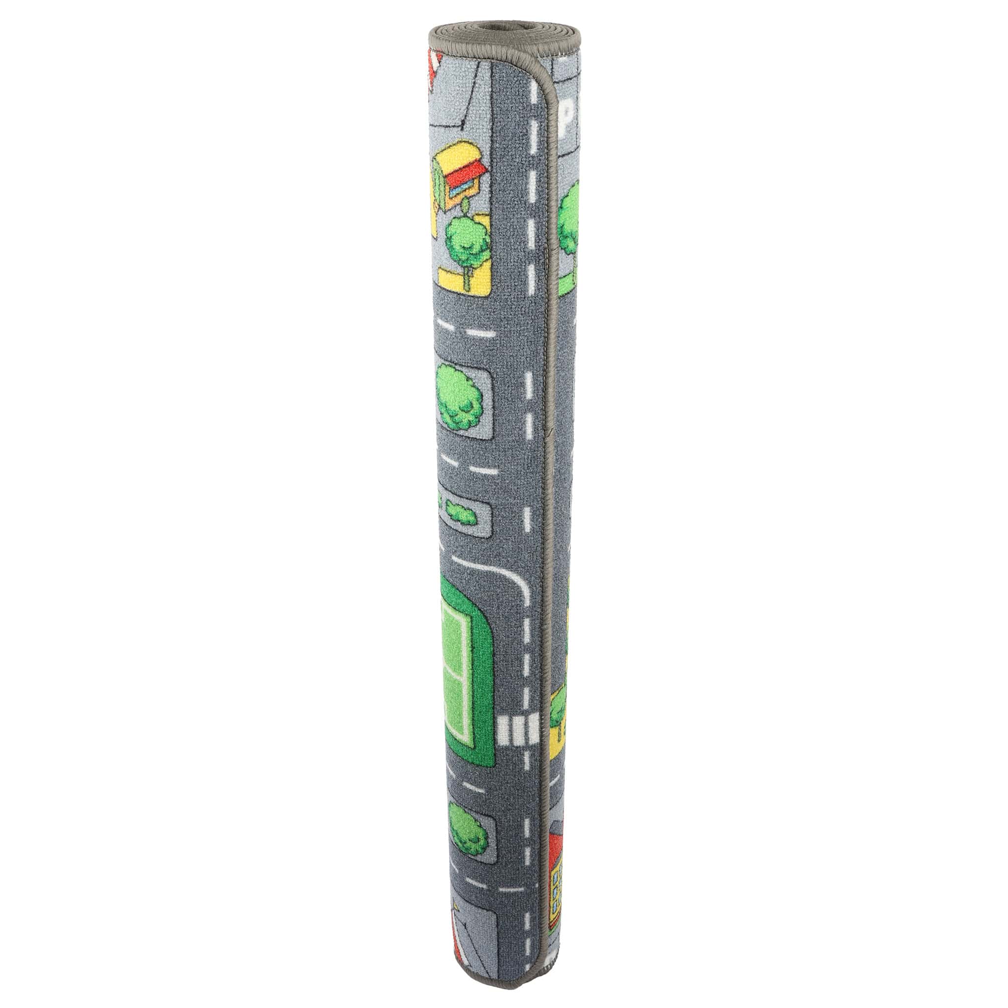Extra Large Street Play Carpet with Education Roads, City & Buildings - 79in x 37.4in - Image 5