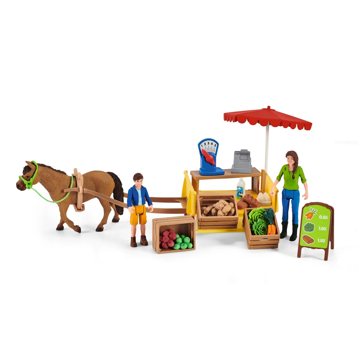 Sunny Day Mobile Farm Stand Playset by Schleich