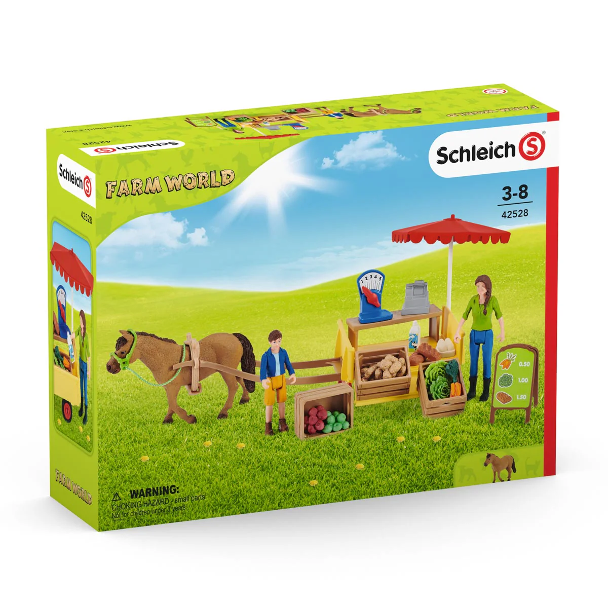 Sunny Day Mobile Farm Stand Playset by Schleich - Image 2