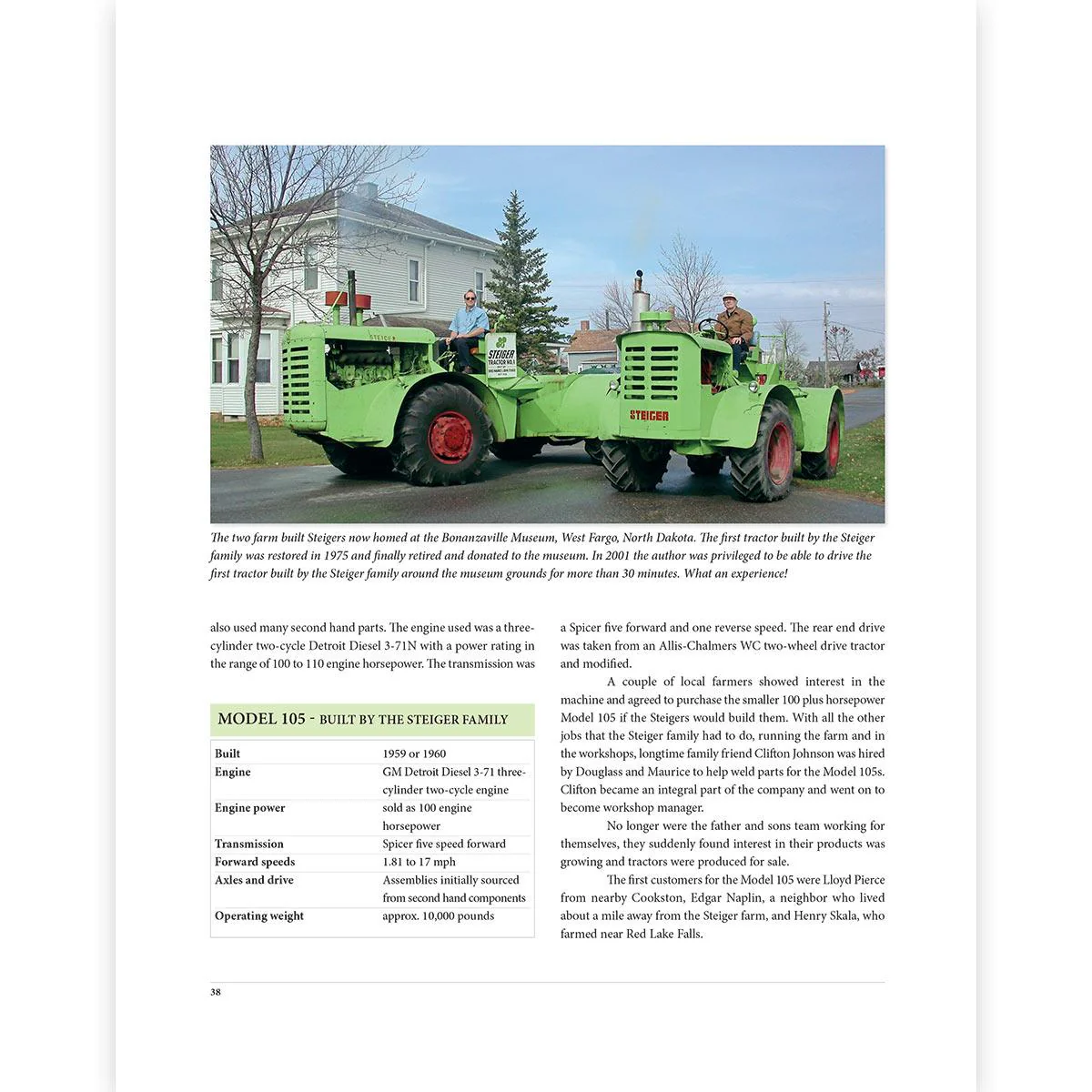 The Green Steiger Tractor Story 206 Page Book by Peter D. Simpson - Image 3