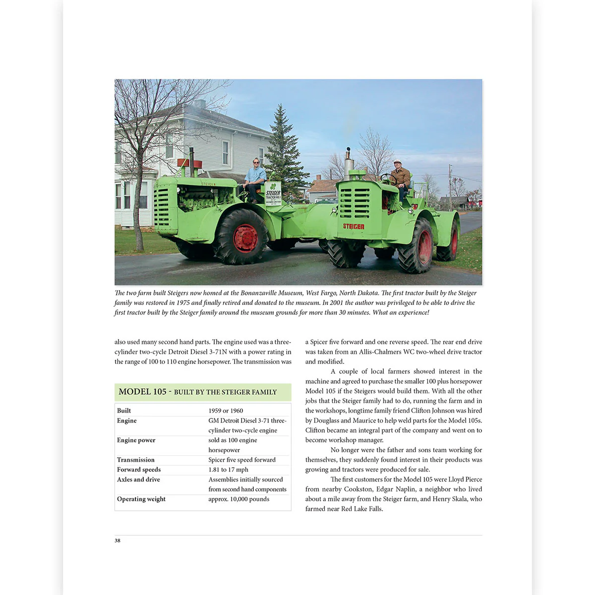 The Green Steiger Tractor Story 206 Page Book by Peter D. Simpson - Image 3