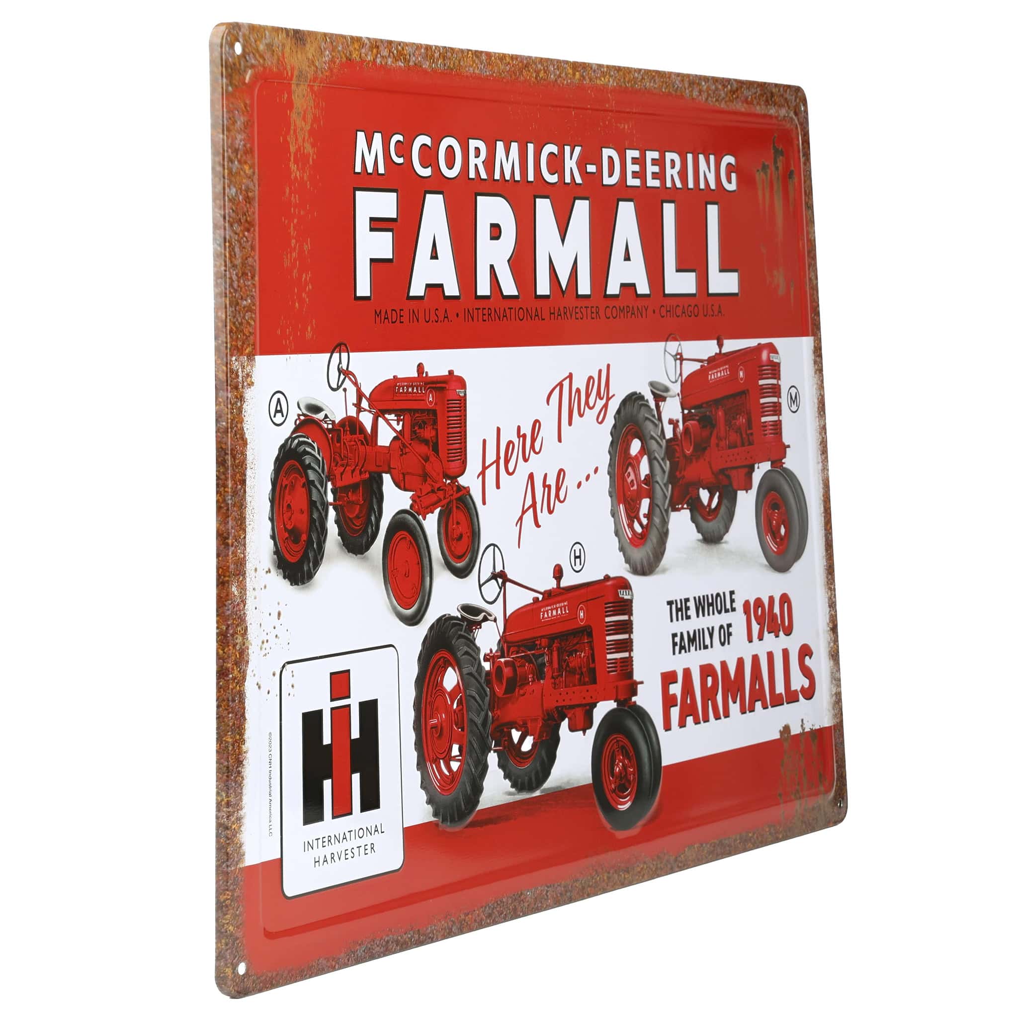 The Whole Family of 1940 Farmalls Tin Sign, 17in x 12in - Image 2