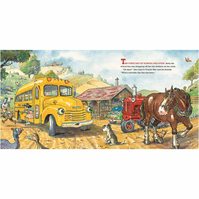 Tractor Mac "School Day" Jacketed Hardcover Book by Billy Steers - Image 2