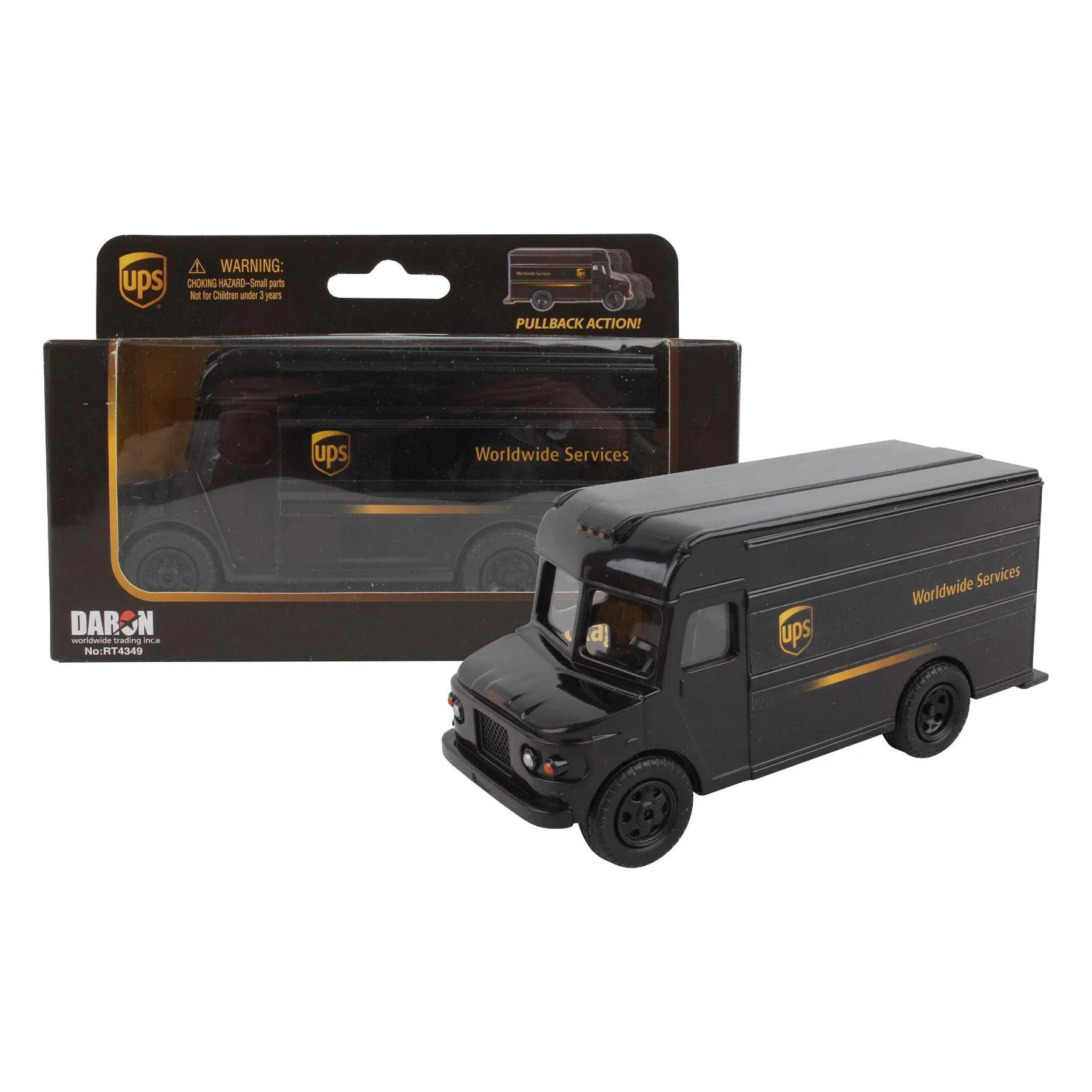 UPS Package Truck Pullback Vehicle - Image 4