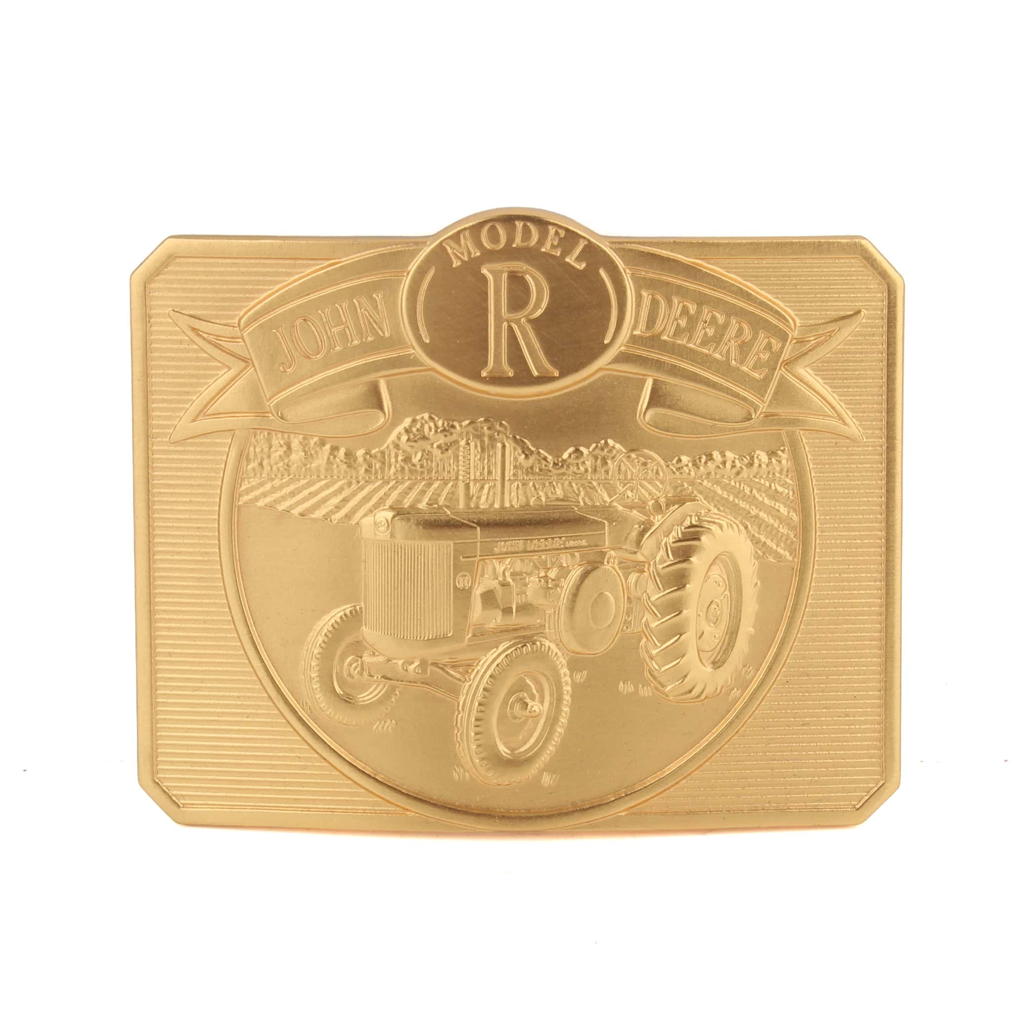 John Deere Model R Tractor Belt Buckle, 1990 - Image 2