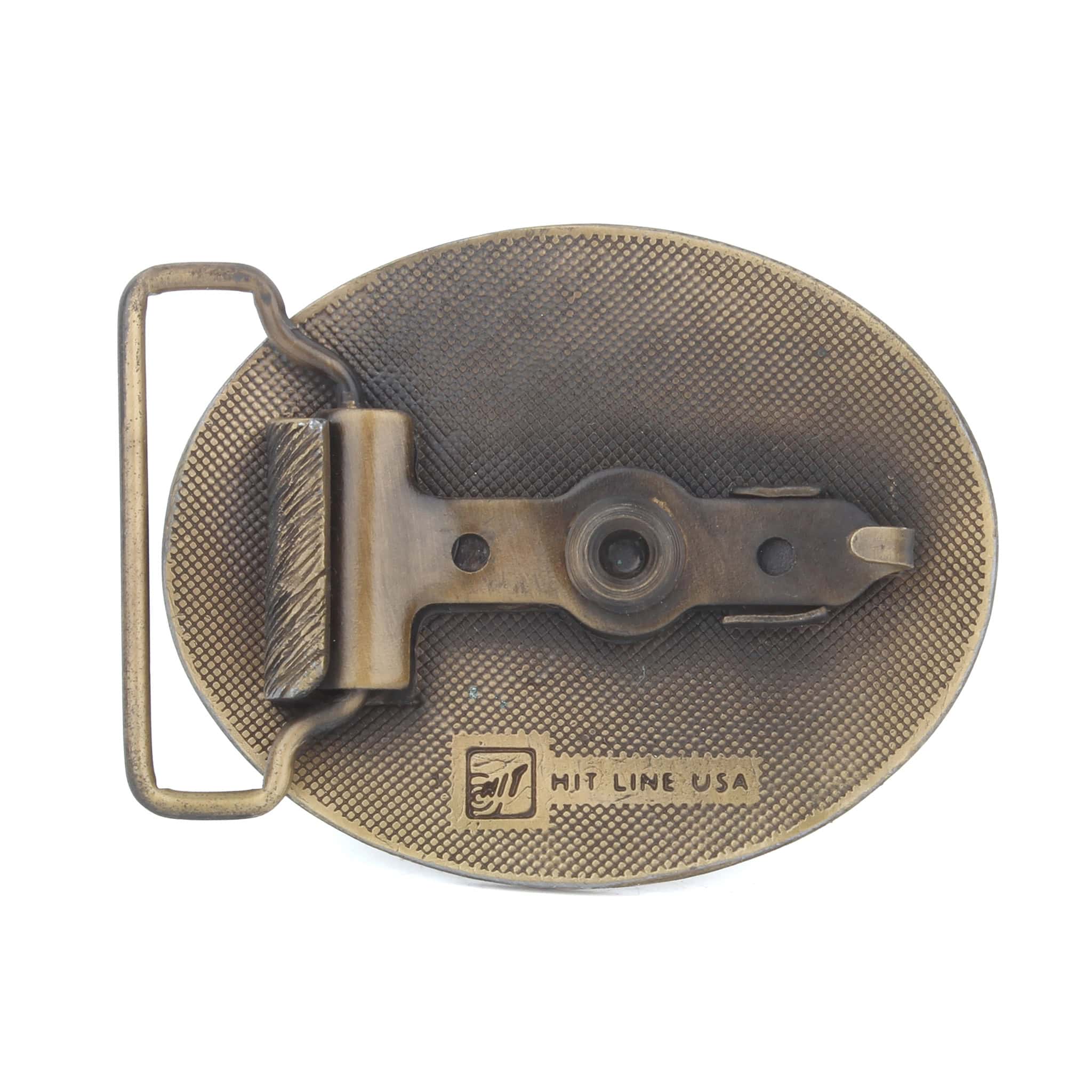 Vintage 1970s Agricultural Production Credit Association Brass Belt Buckle by Hit Line - Image 2