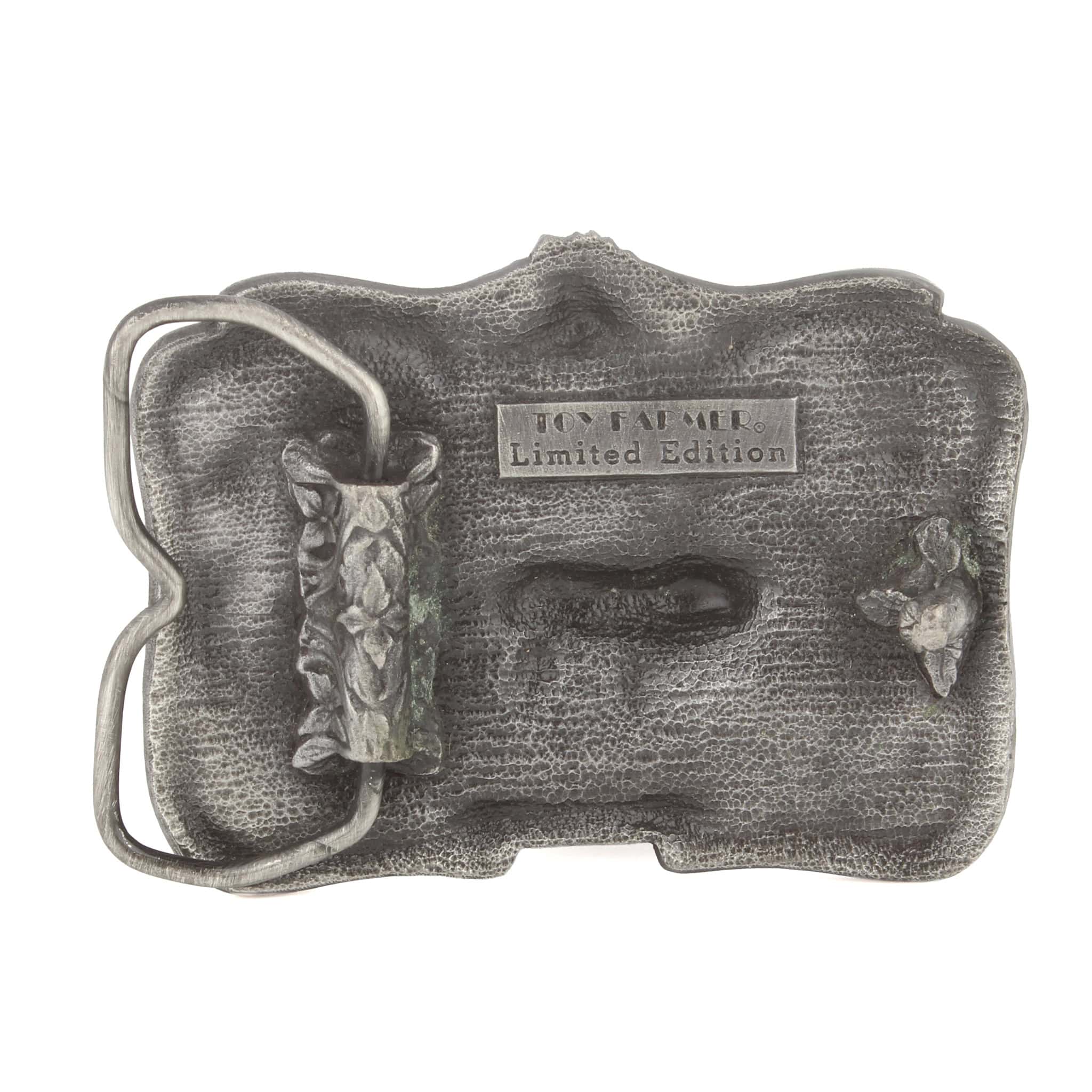 Vintage 1982 Toy Farmer Anhydrous Ammonia Tank LE Pewter Belt Buckle - Image 2