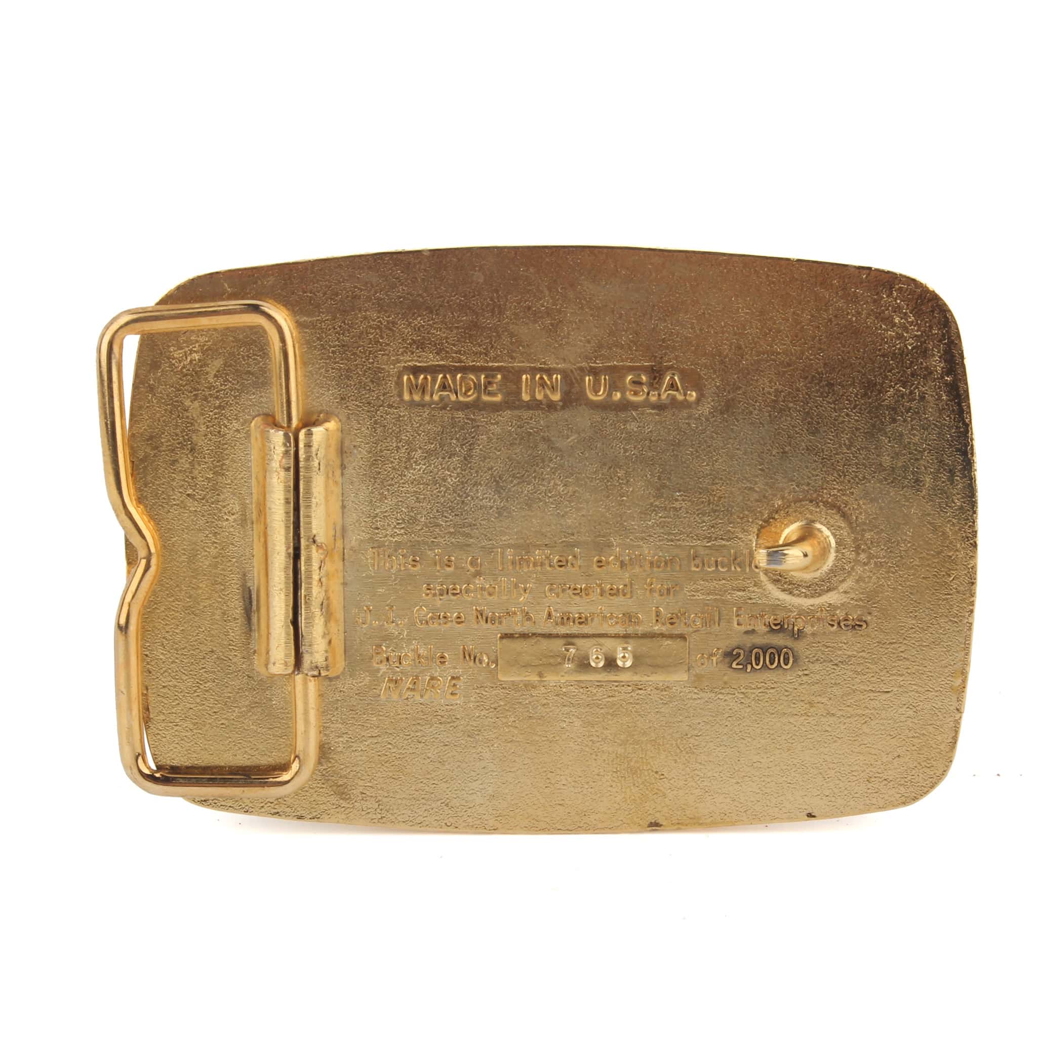 Vintage 1985 Case Teamwork Belt Buckle, Limited Edition - Image 2