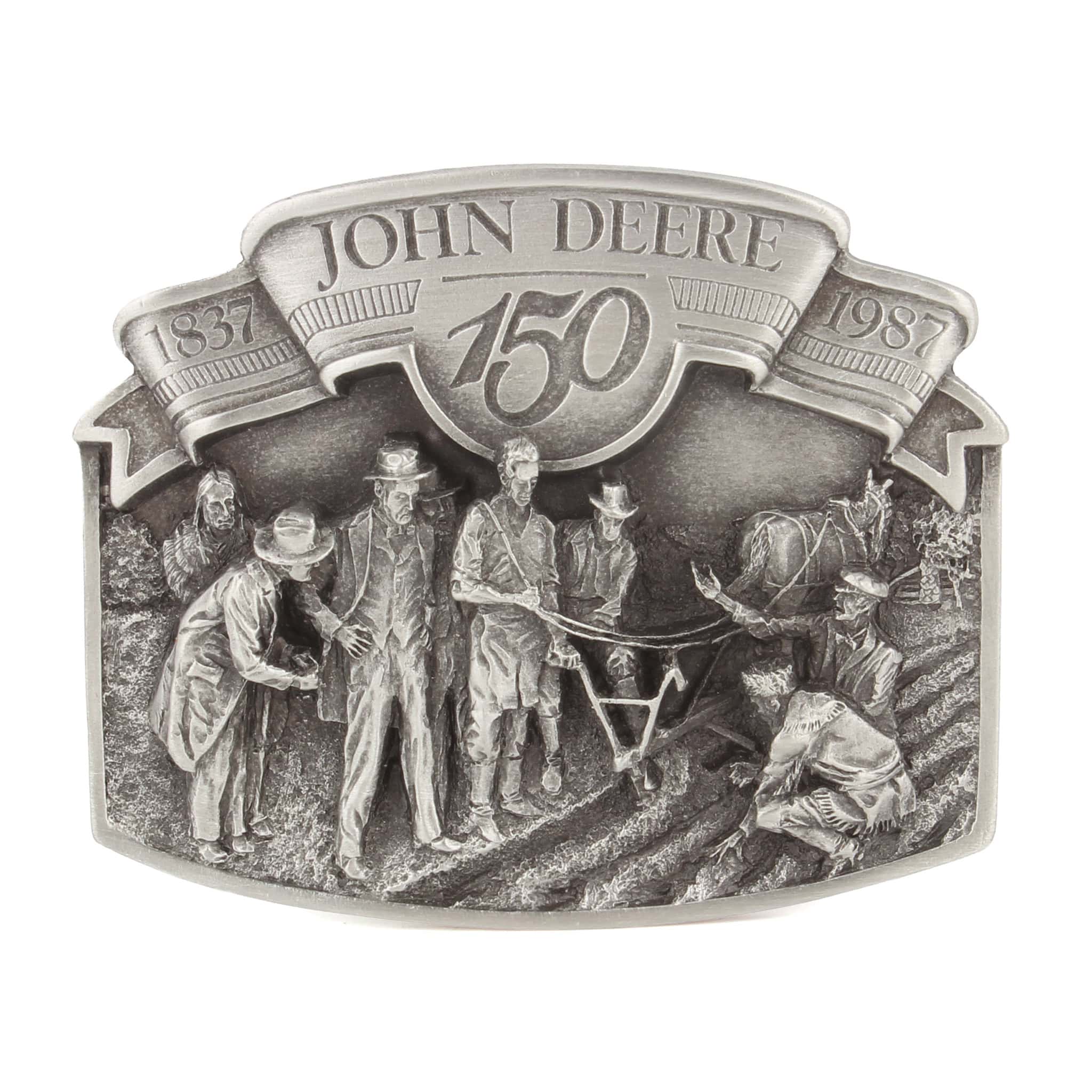 Vintage 1987 John Deere 150 Years Plow LE Belt Buckle