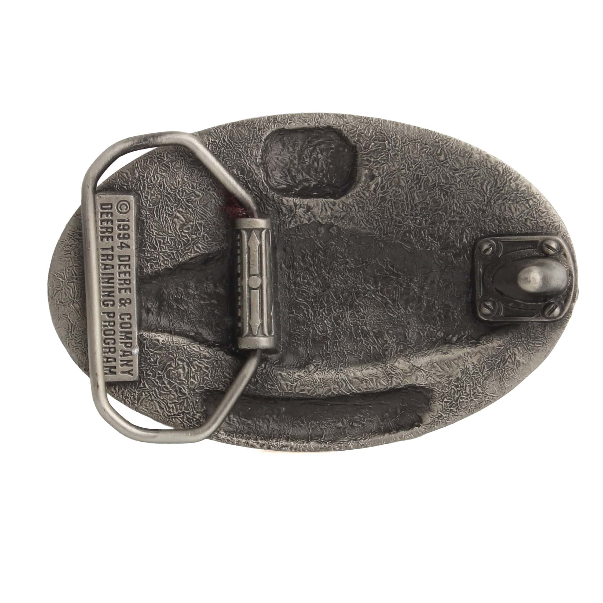 Vintage 1994 John Deere Silver Level Certification Pewter Belt Buckle - Image 2