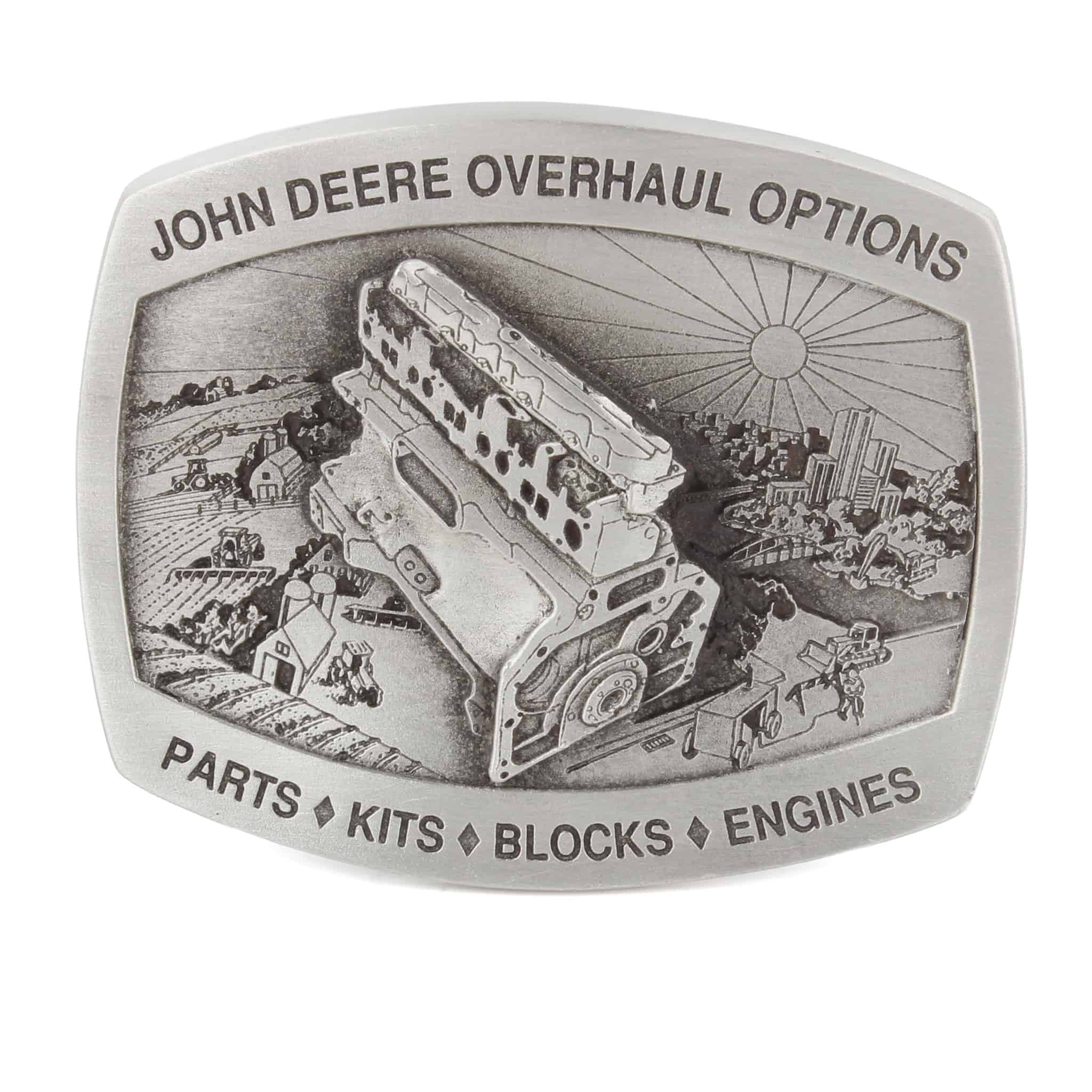 Vintage 1995 John Deere Overhaul Options LE Belt Buckle by SpecCast
