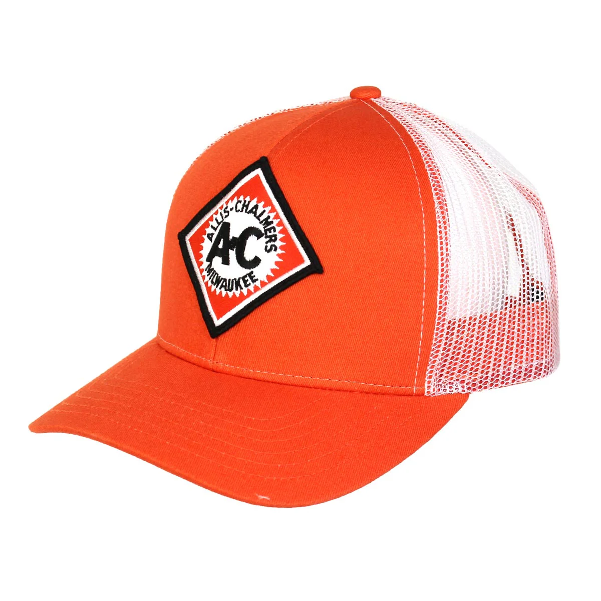 Vintage Allis Chalmers Starburst Logo White Mesh Back Hat