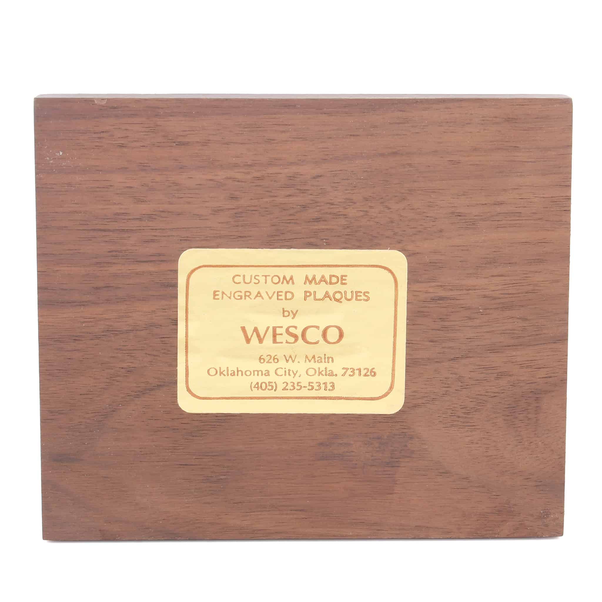Vintage Case Construction 880 Excavator Wood Engraved Plaque Sign by Wesco - Image 2