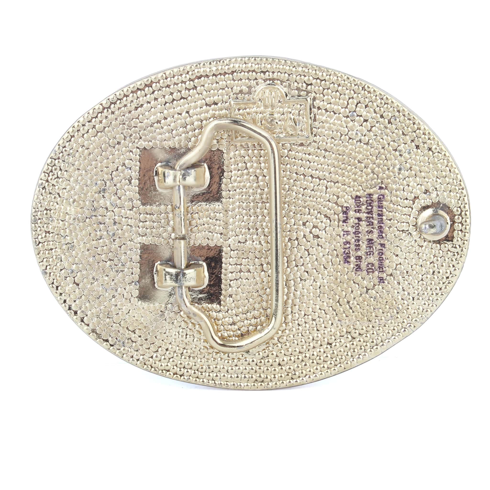 Vintage Case IH Logo Western Style Shiny Belt Buckle by Hoovers - Image 2