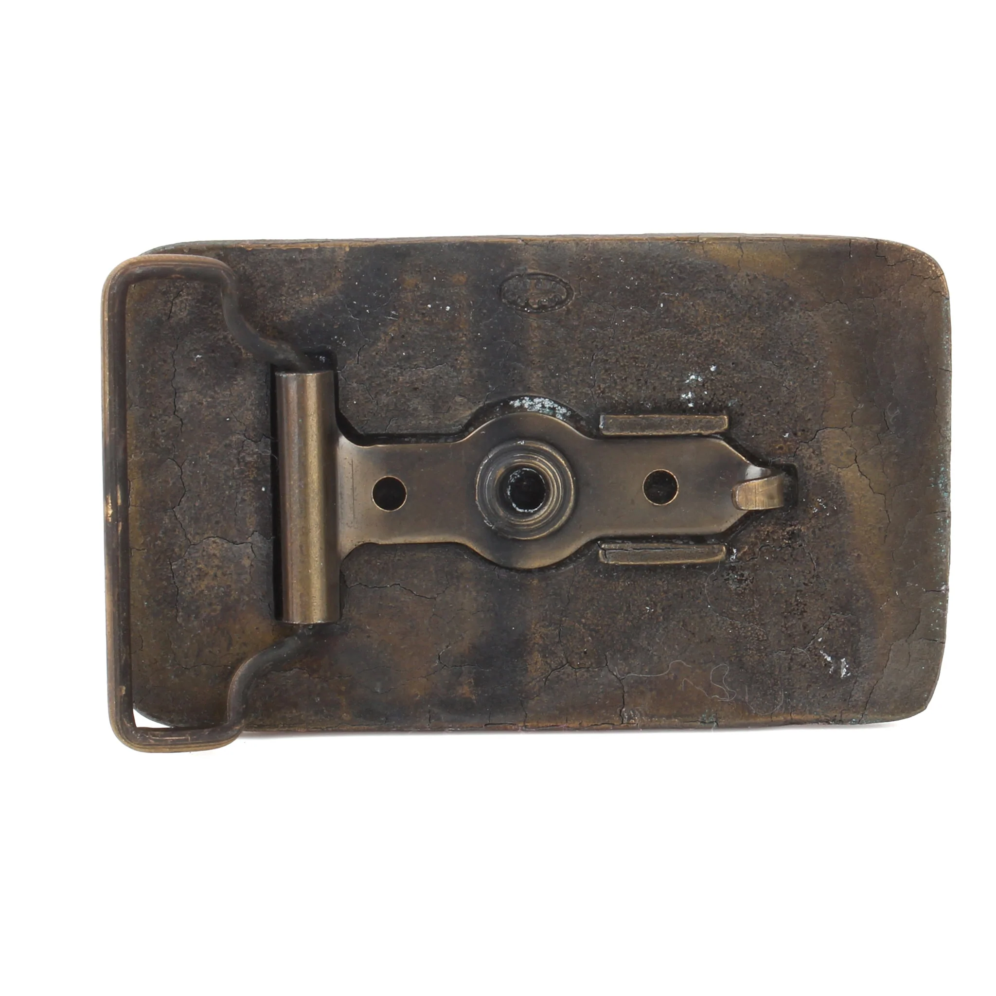 Vintage Case UAW Team Quality Brass Belt Buckle - Image 2
